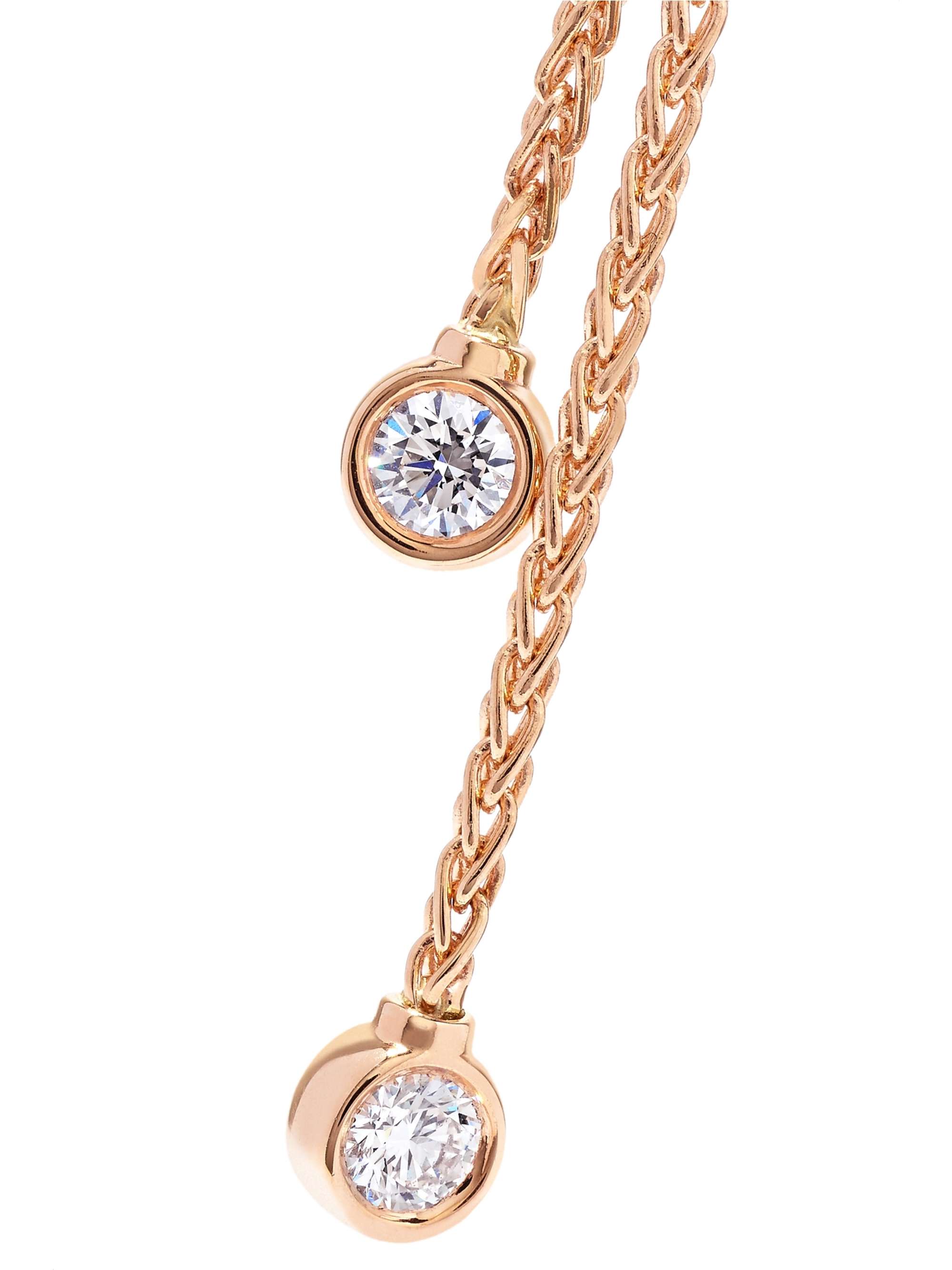 PIAGET Boucles d'oreilles en or rose 18 carats (750/1000) et diamants Possession