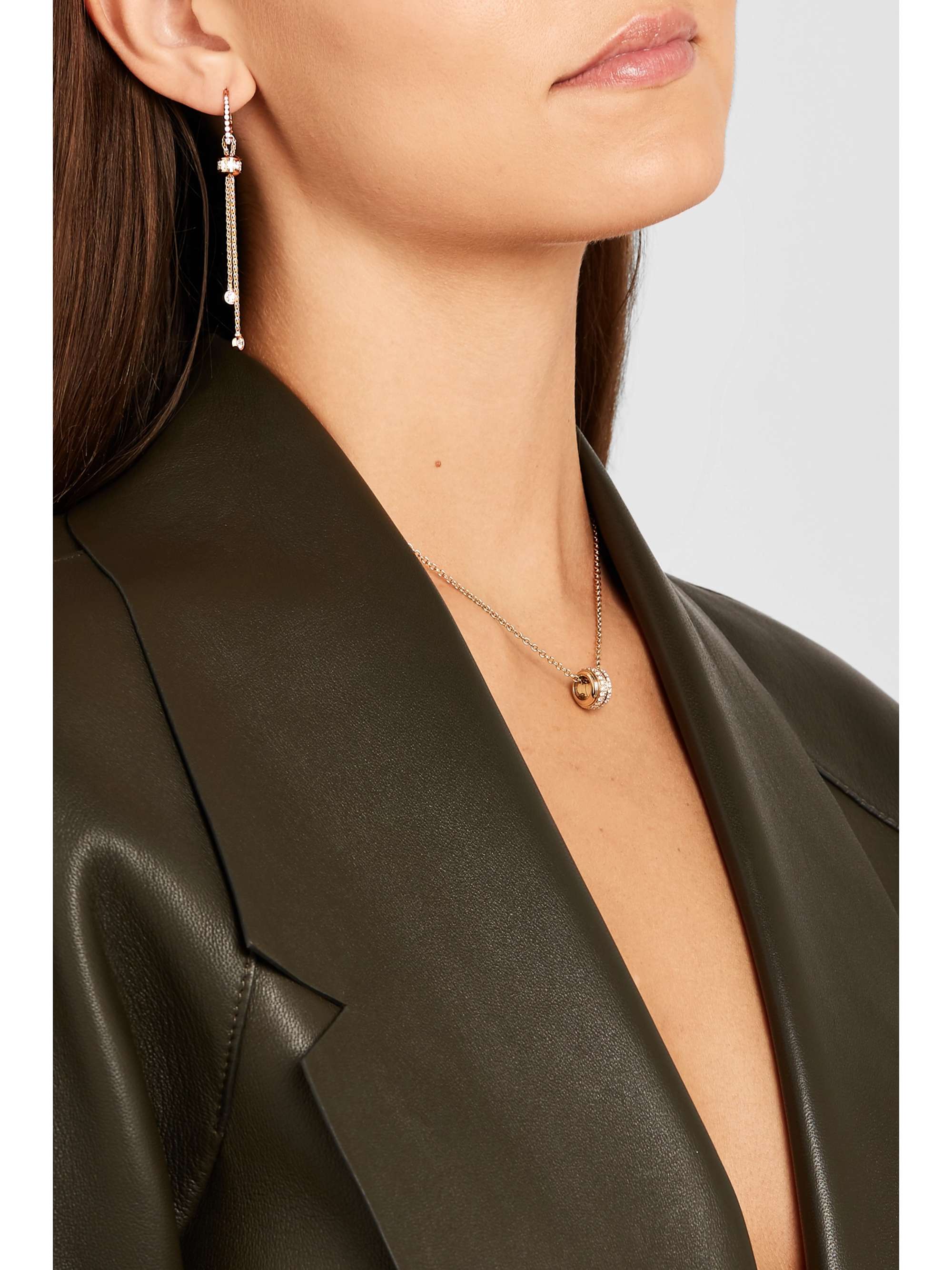 PIAGET Boucles d'oreilles en or rose 18 carats (750/1000) et diamants Possession