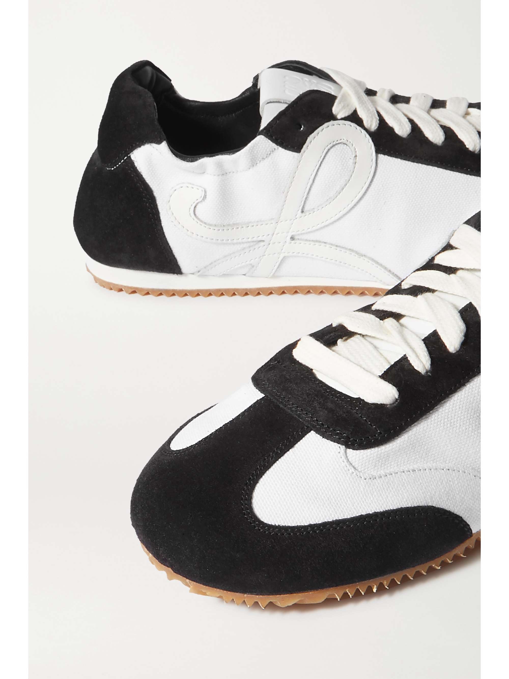 LOEWE Suede, canvas and leather sneakers