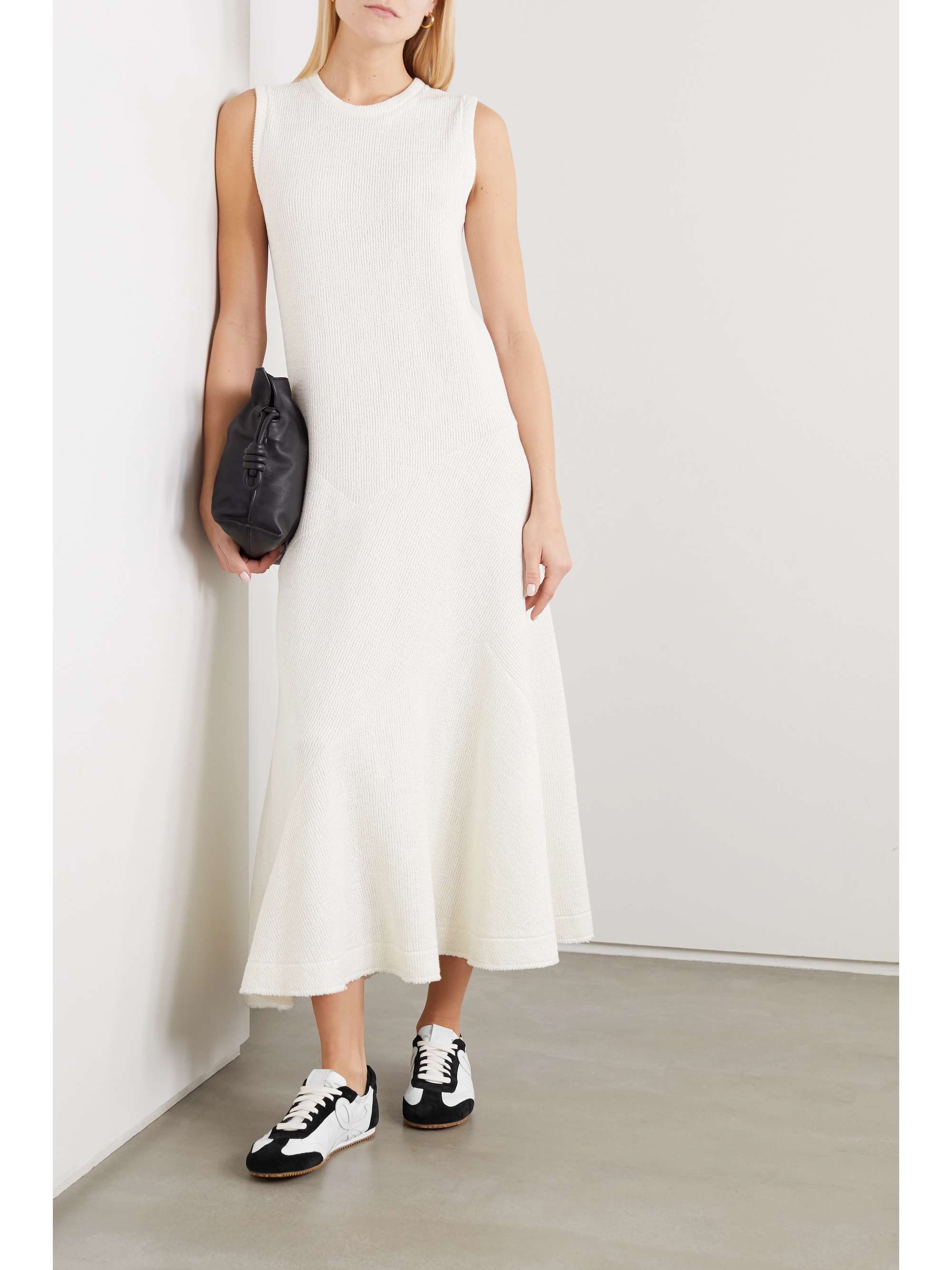 LOEWE Suede, canvas and leather sneakers