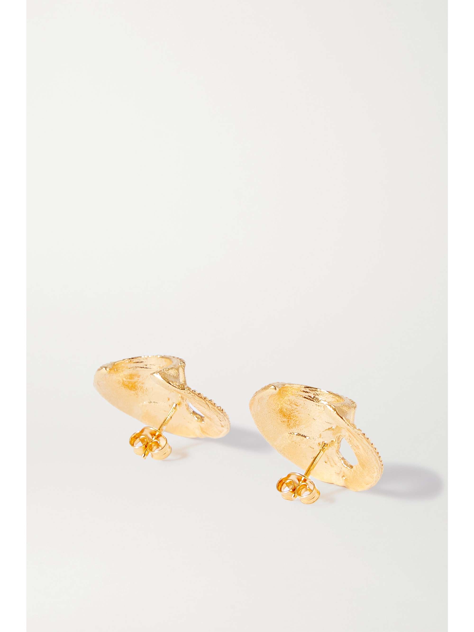 ALIGHIERI The Shield of Poetry gold-plated earrings