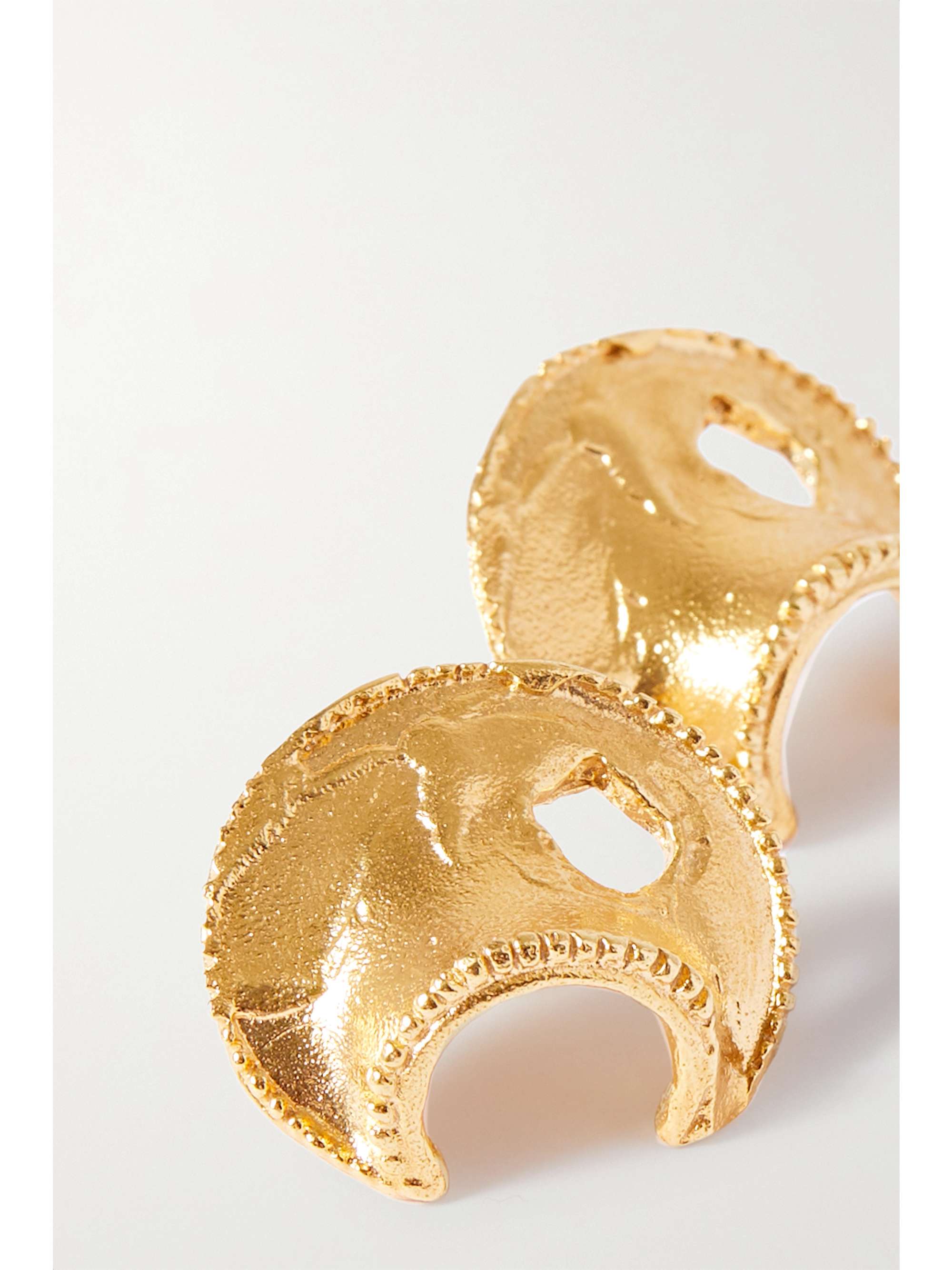 ALIGHIERI The Shield of Poetry gold-plated earrings