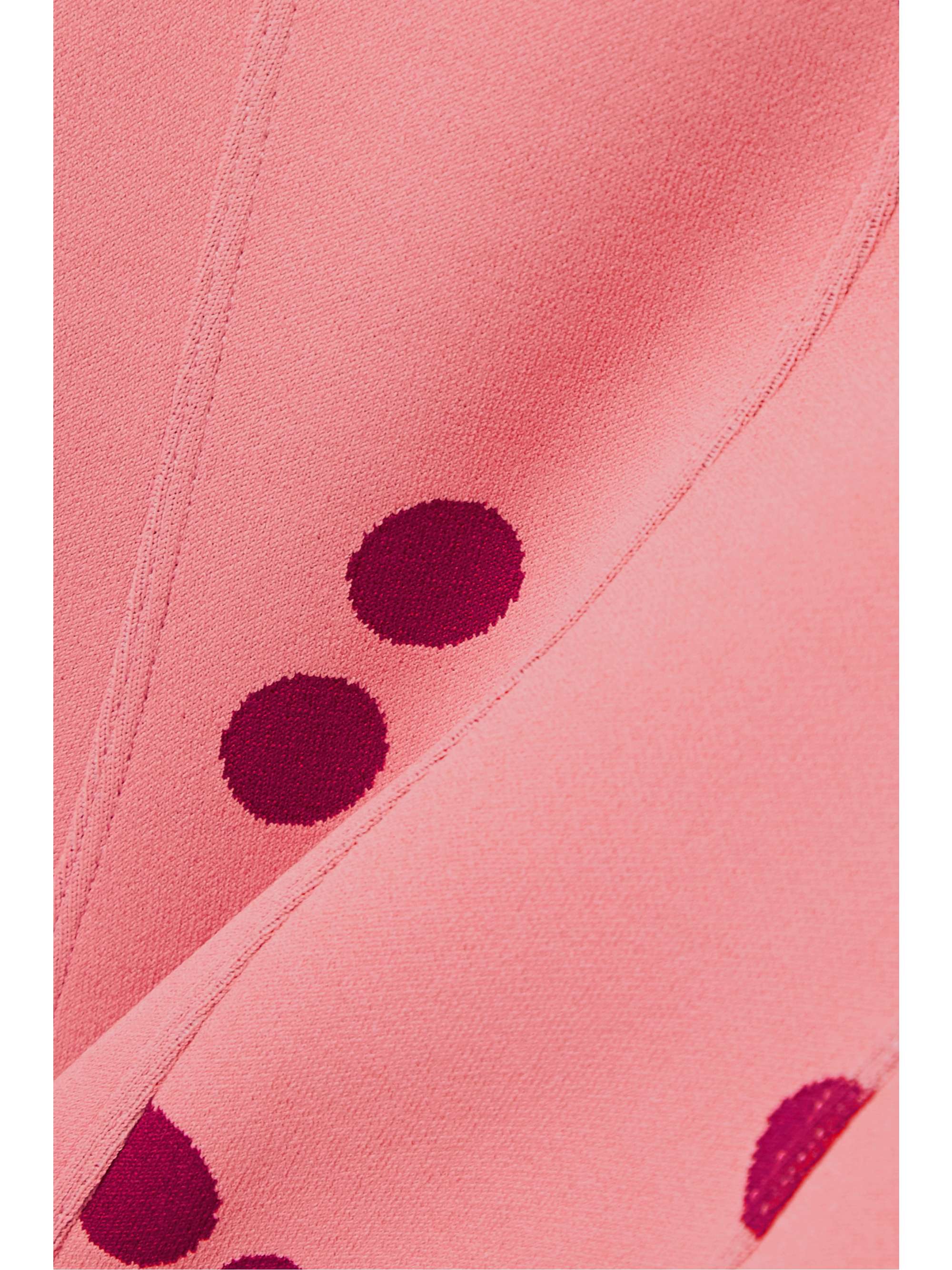 ALAÏA Edition polka-dot jacquard-knit mini dress