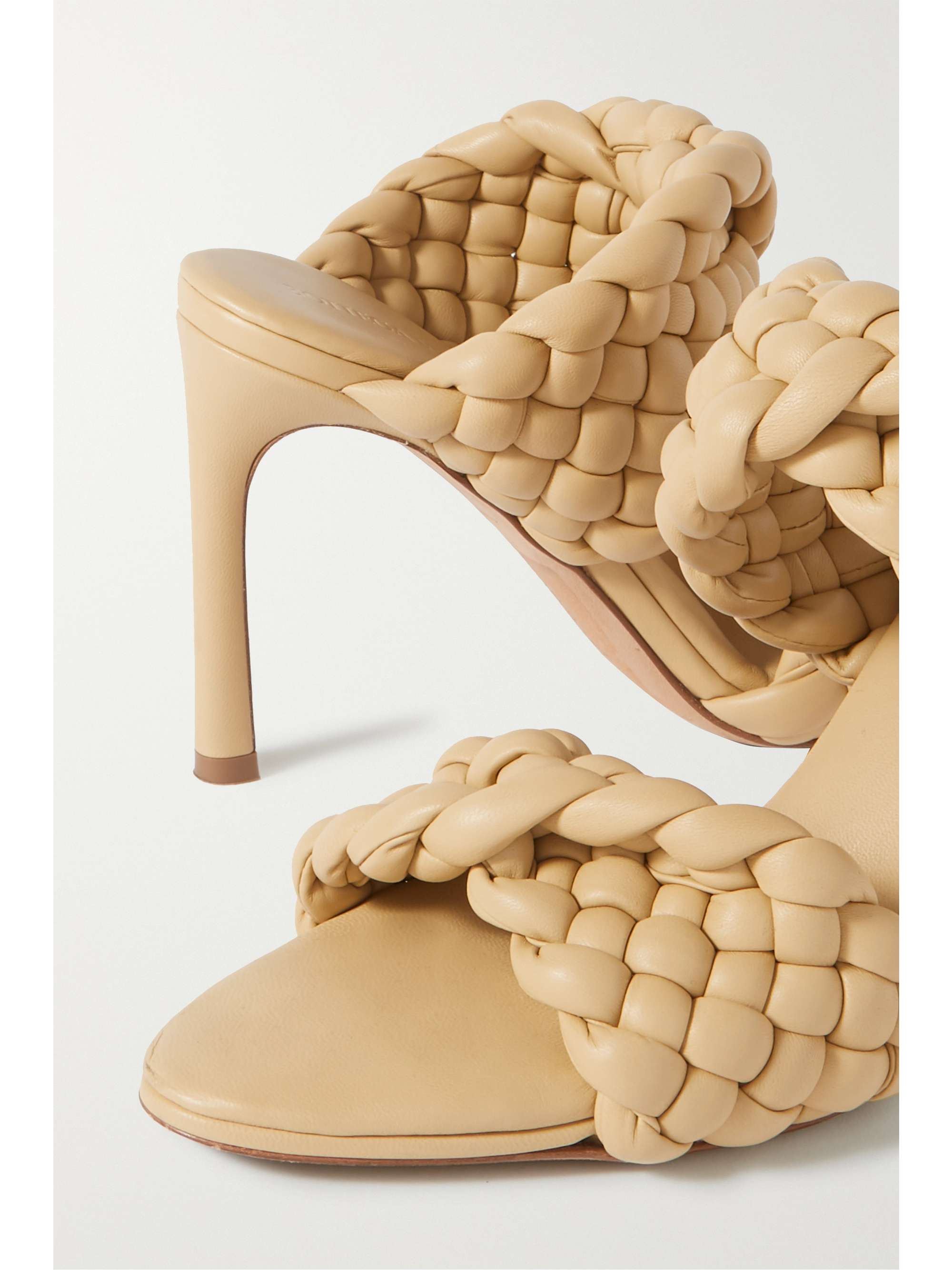 Pastel yellow Intrecciato quilted leather mules | BOTTEGA VENETA | NET-A-PORTER