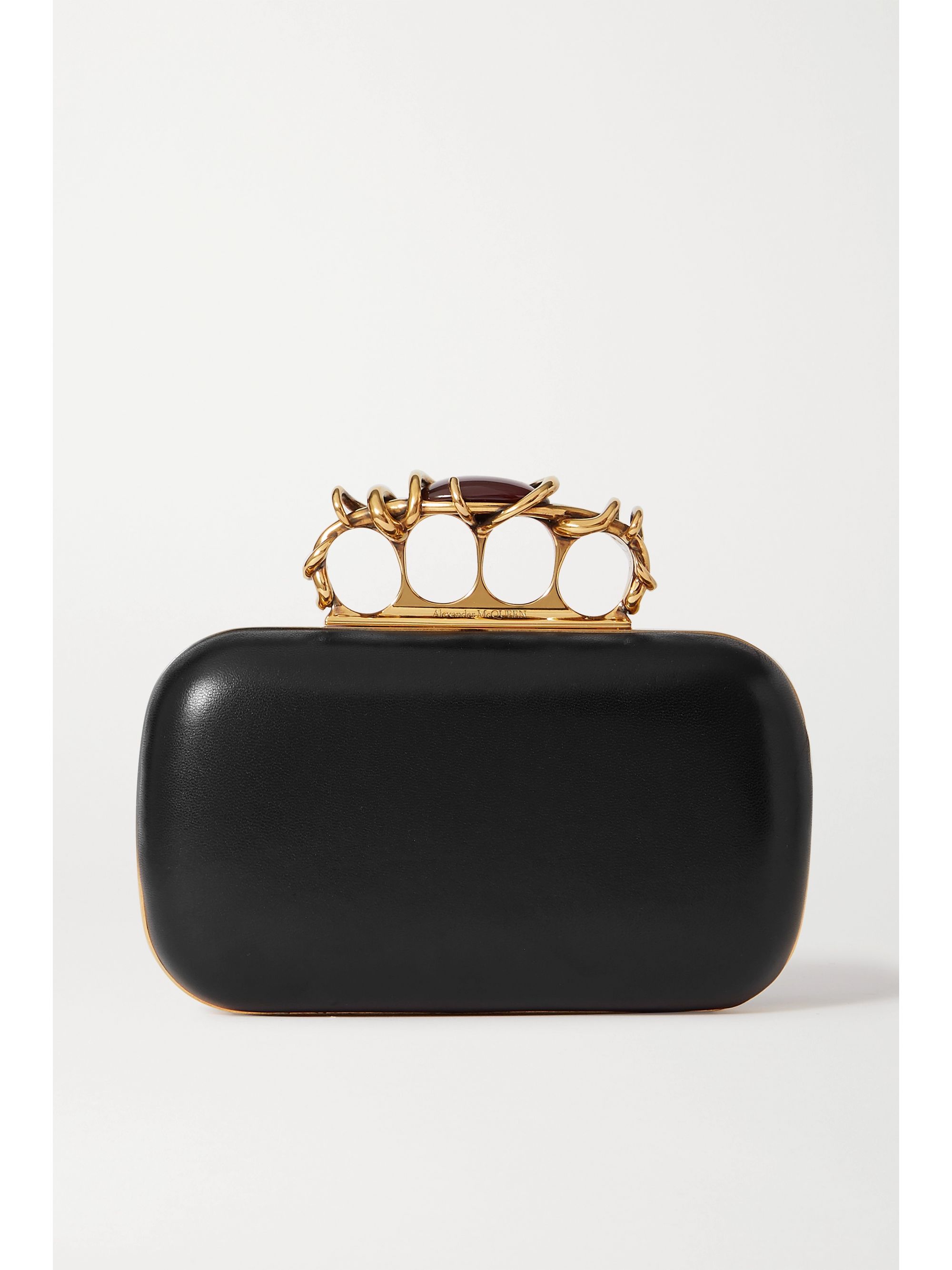 alexander mcqueen four ring clutch