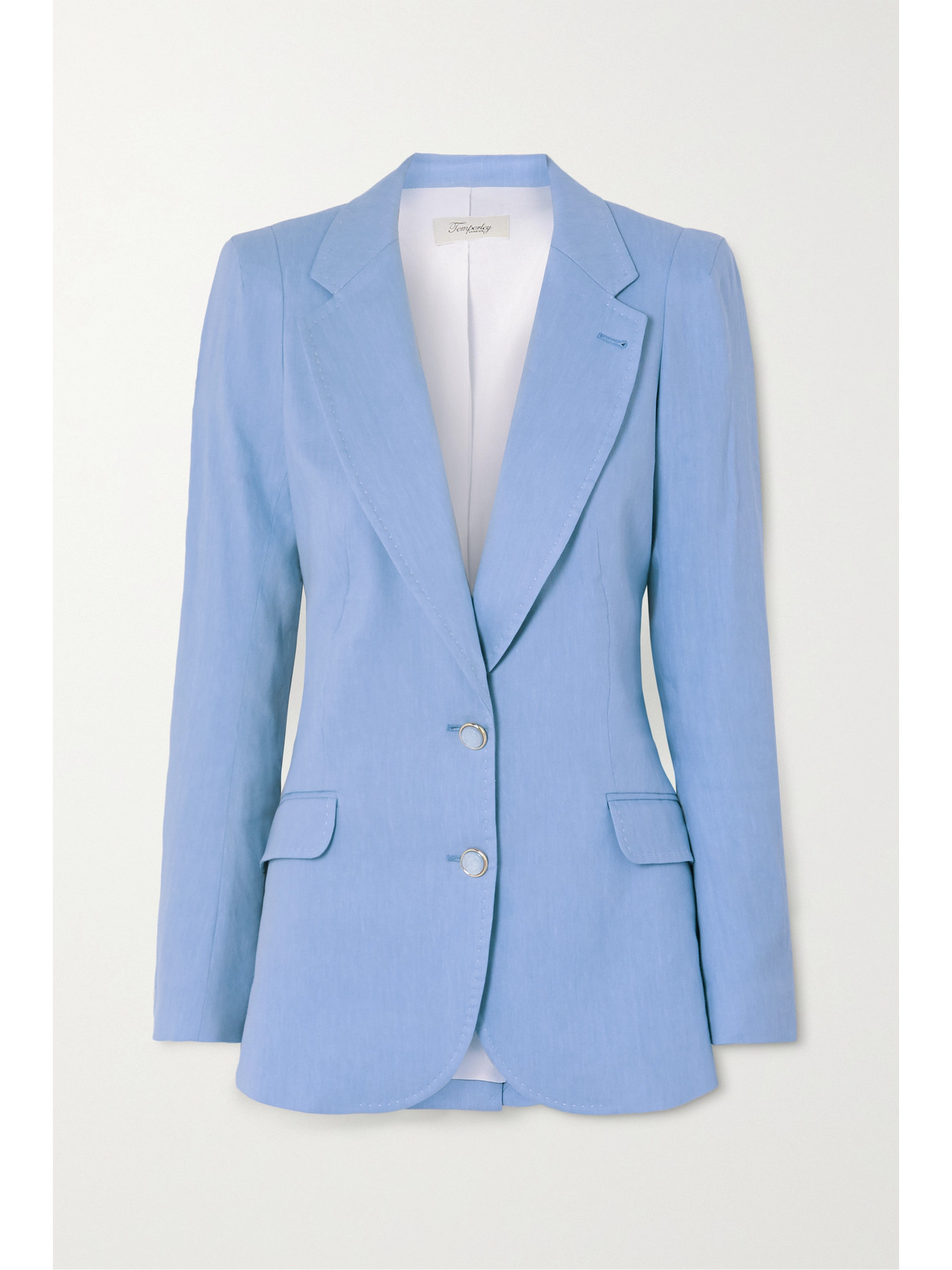 TEMPERLEY LONDON SOPHIA LINEN-BLEND BLAZER