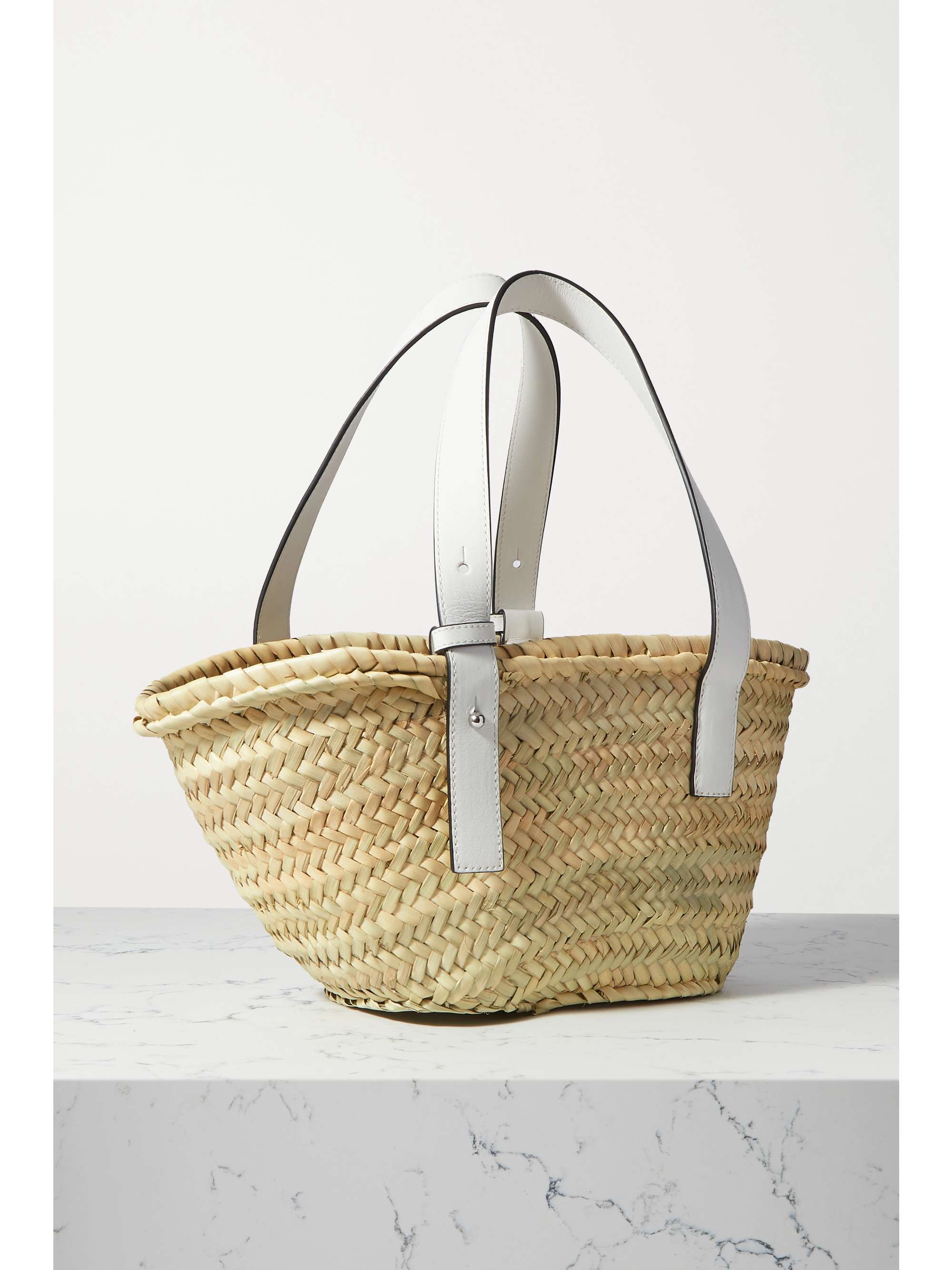 loewe small raffia bag