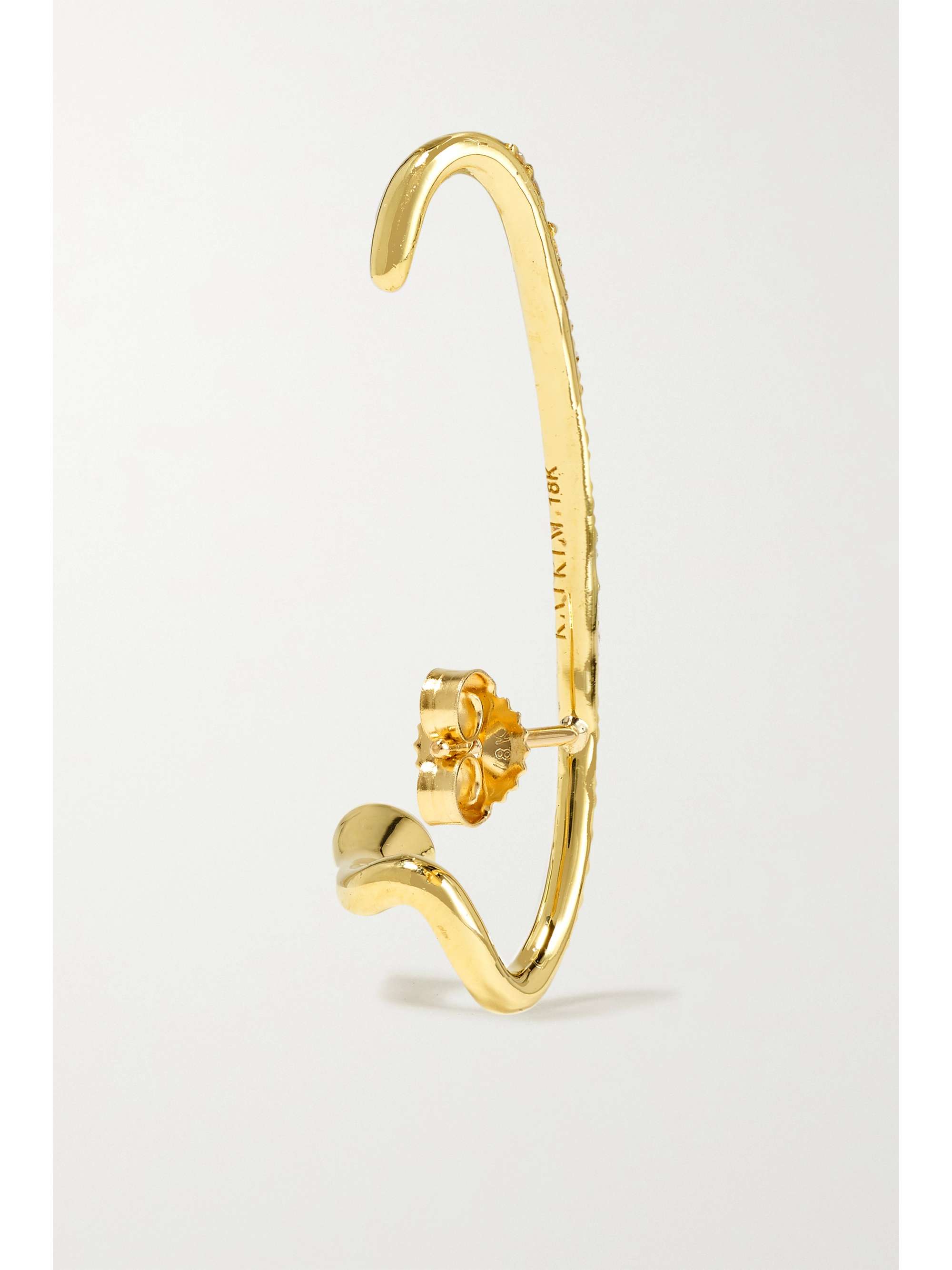 KATKIM Crescendo Flare Ohrring aus Gold mit Diamanten