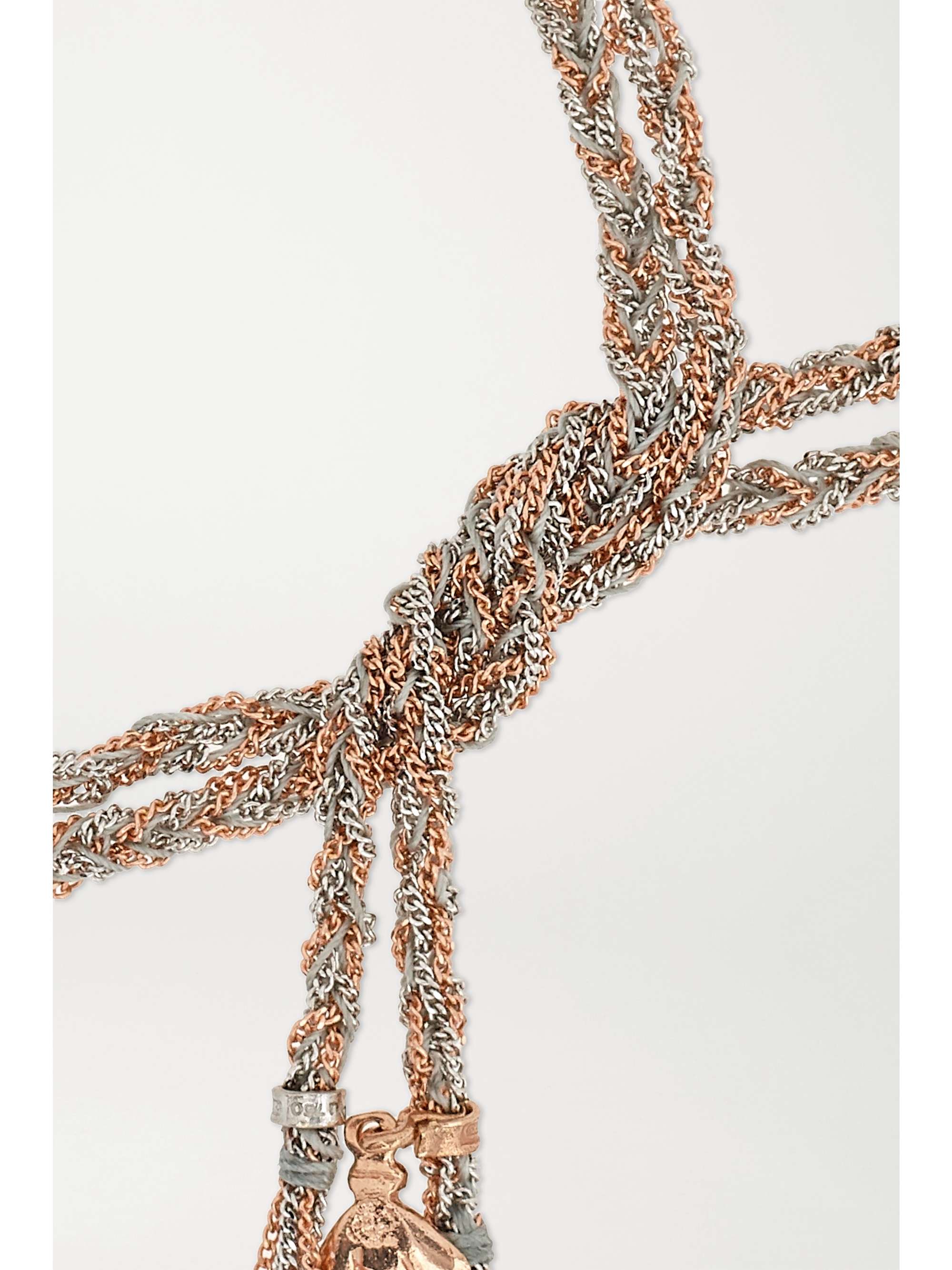 CAROLINA BUCCI Virtue Lucky 18-karat rose and yellow gold bracelet