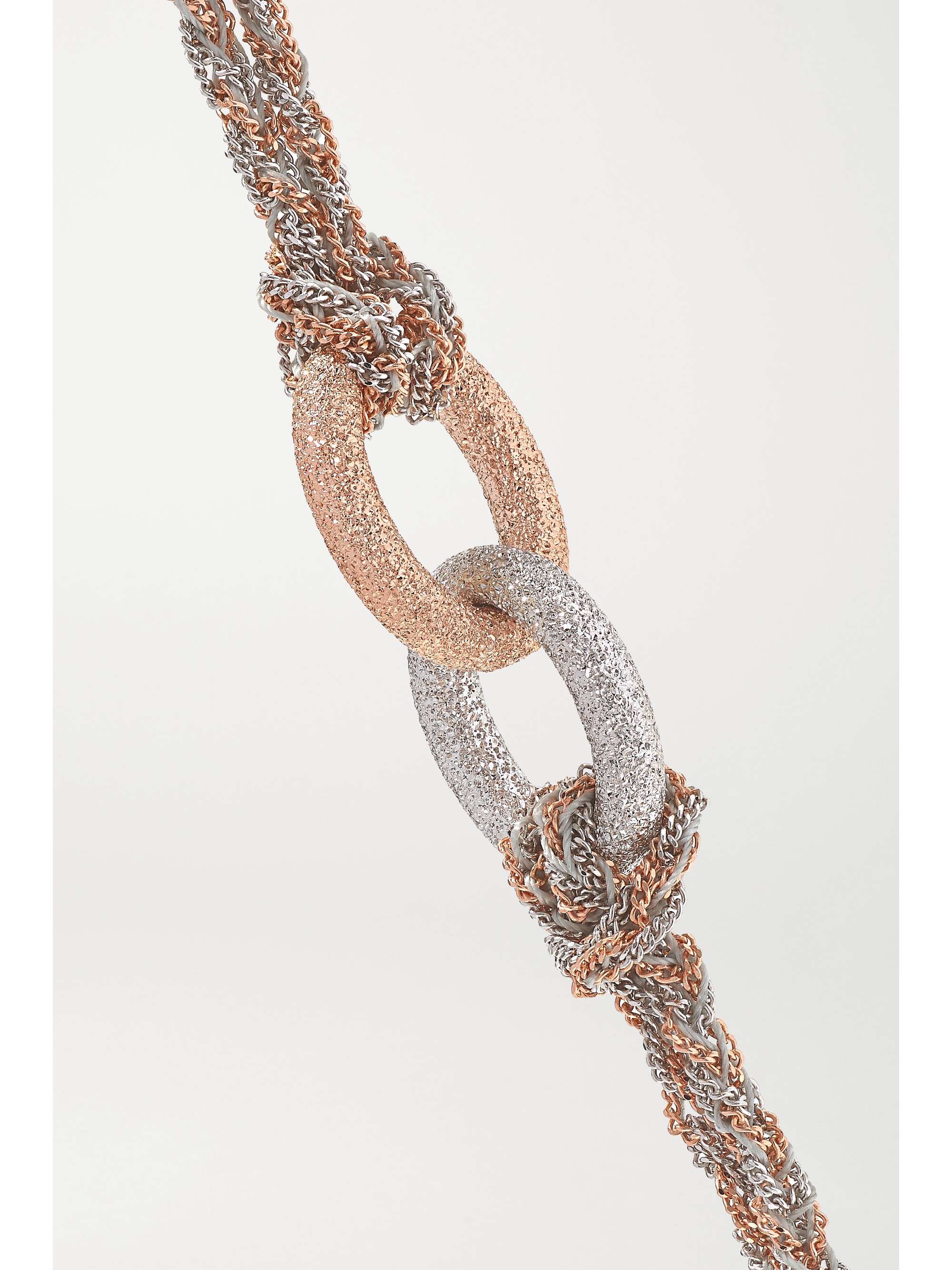 CAROLINA BUCCI Virtue Lucky 18-karat rose and yellow gold bracelet