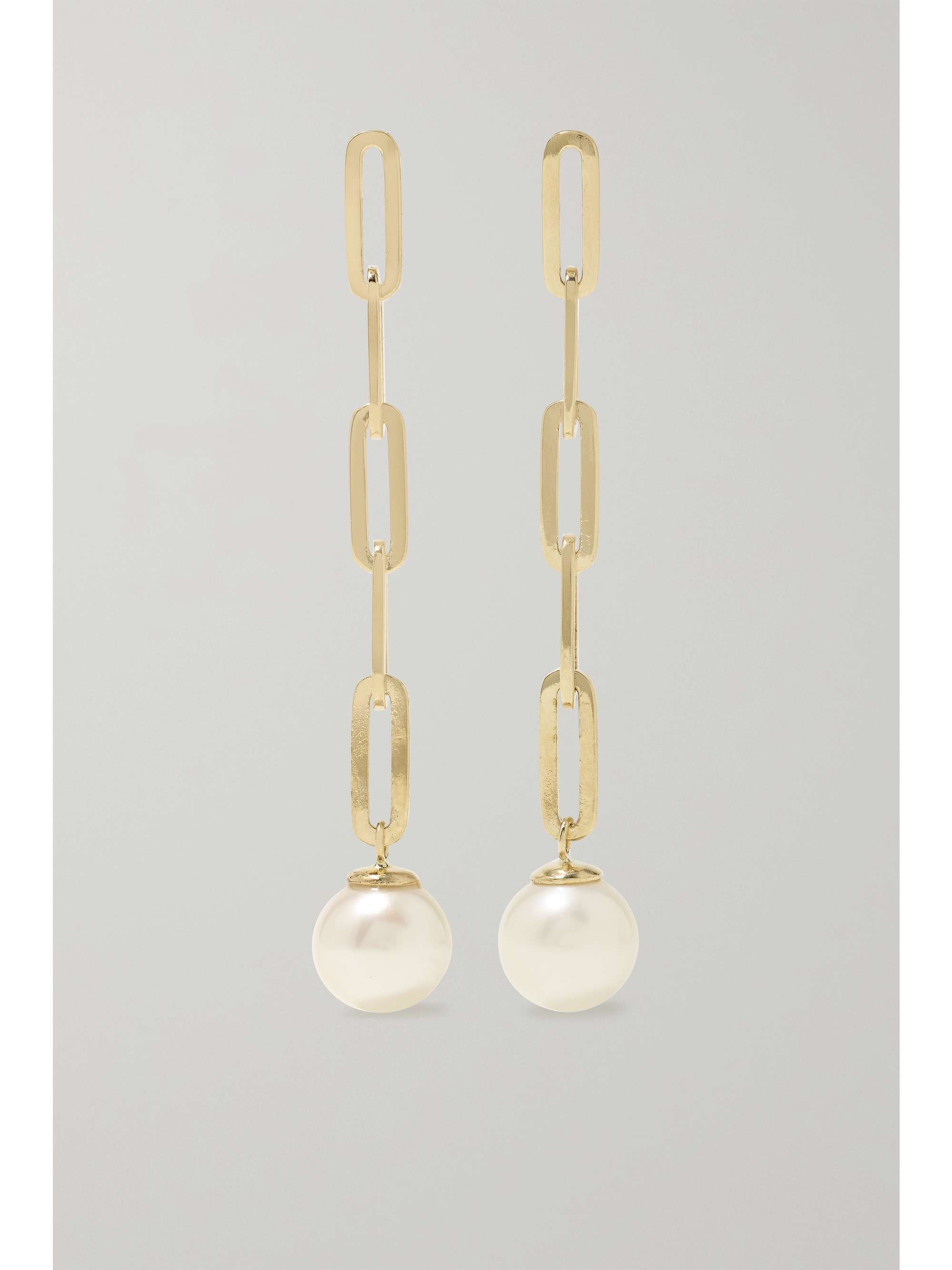 MATEO 14-karat gold pearl earrings