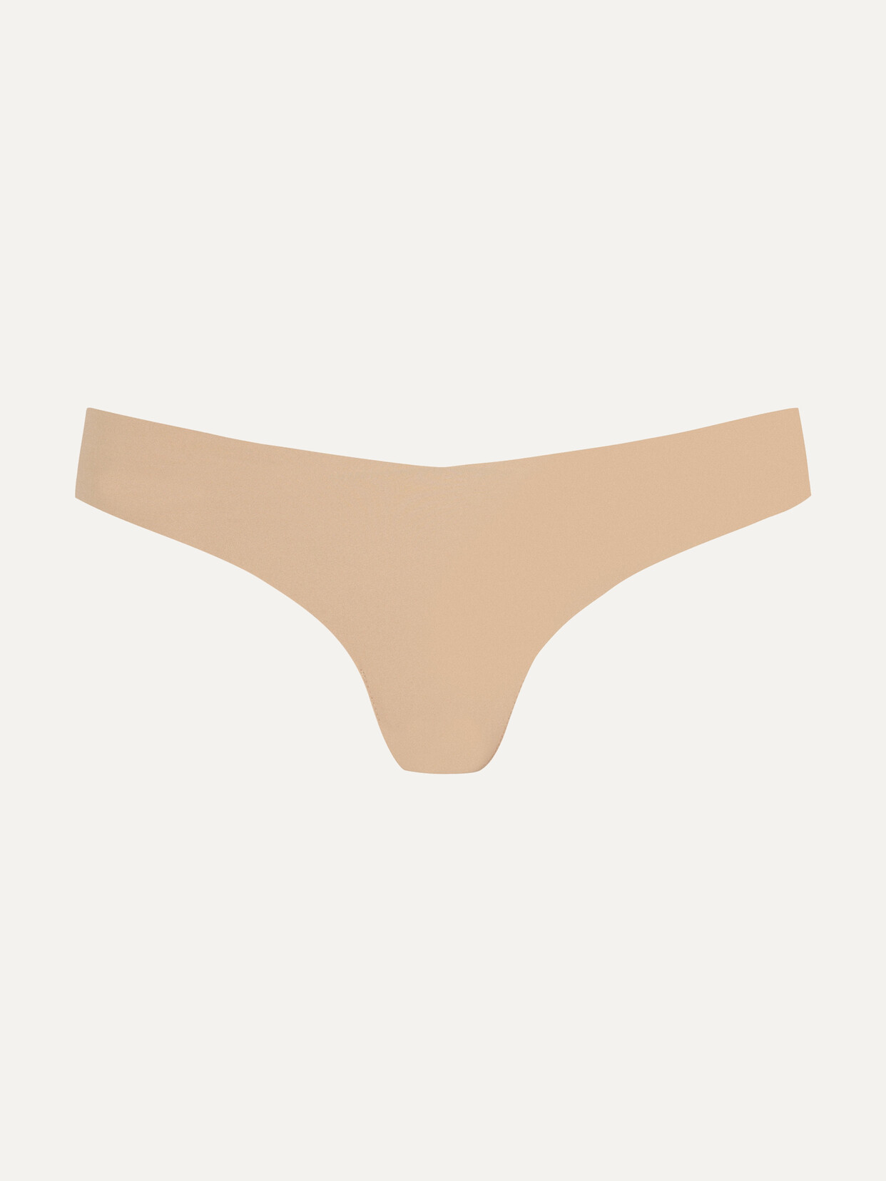 Shop Commando Stretch Thong In Beige