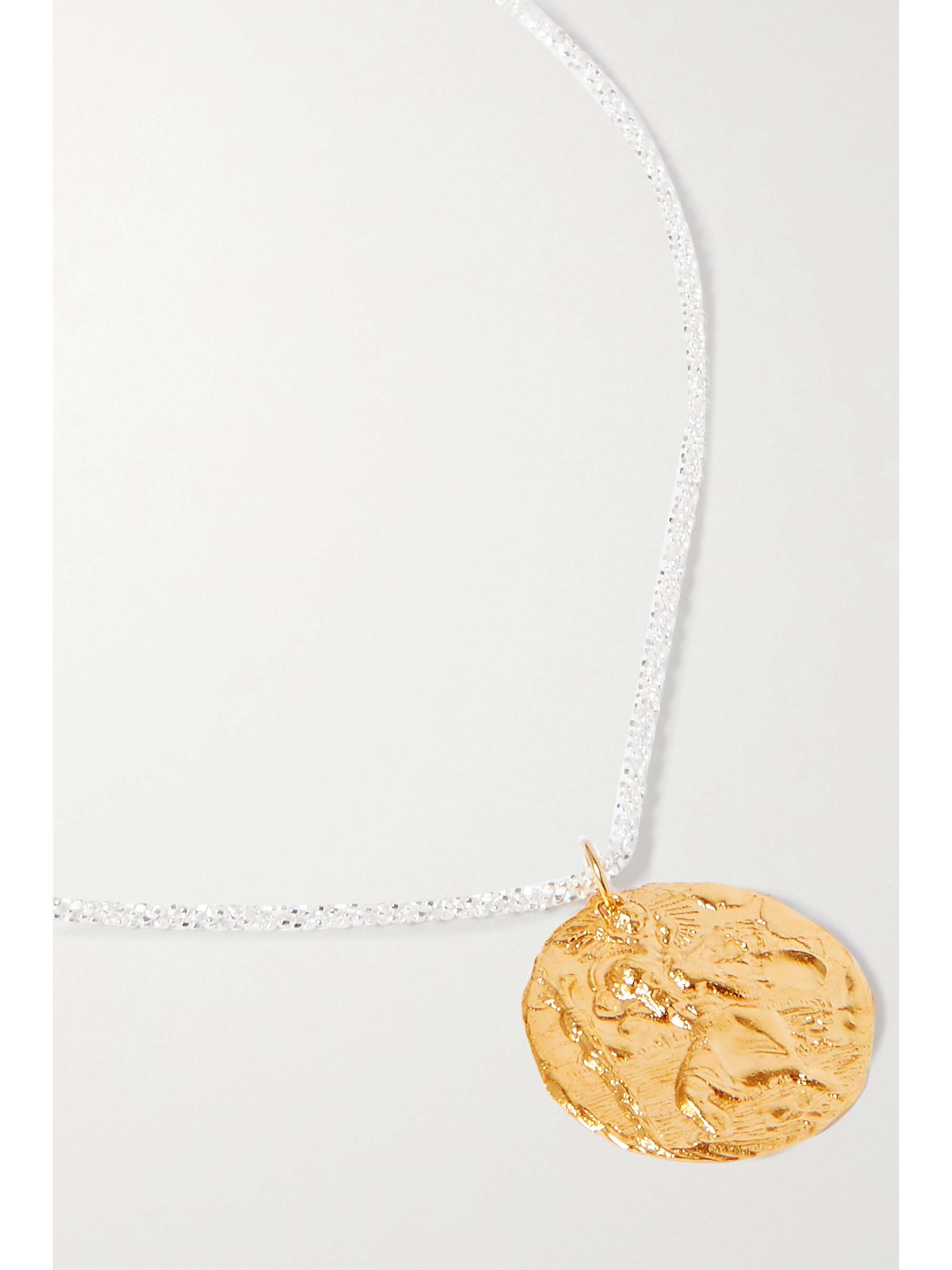 ALIGHIERI St. Christopher Chapter III gold-plated and silver necklace