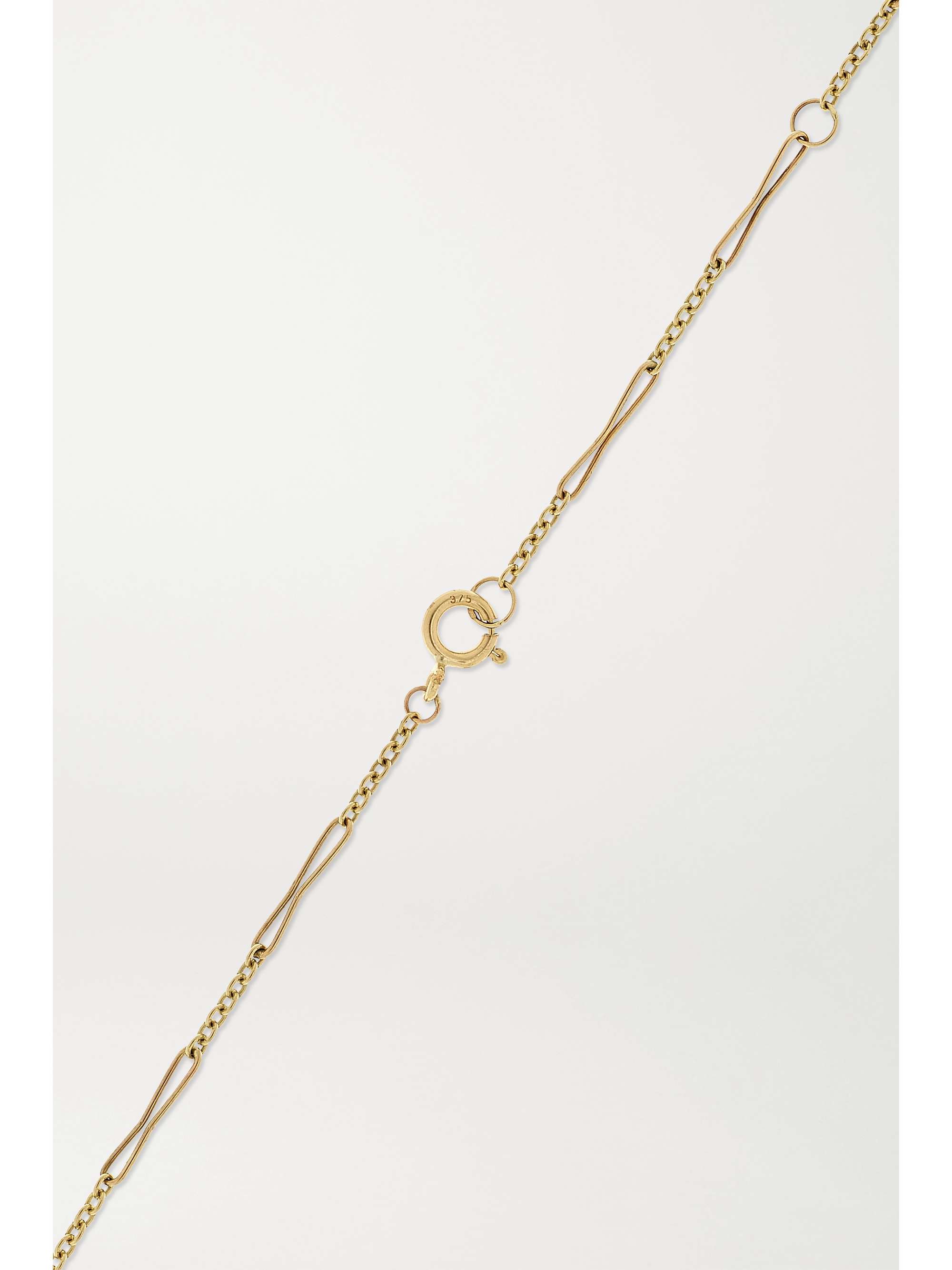 PASCALE MONVOISIN Prana N°1 9-karat gold, crystal and diamond necklace