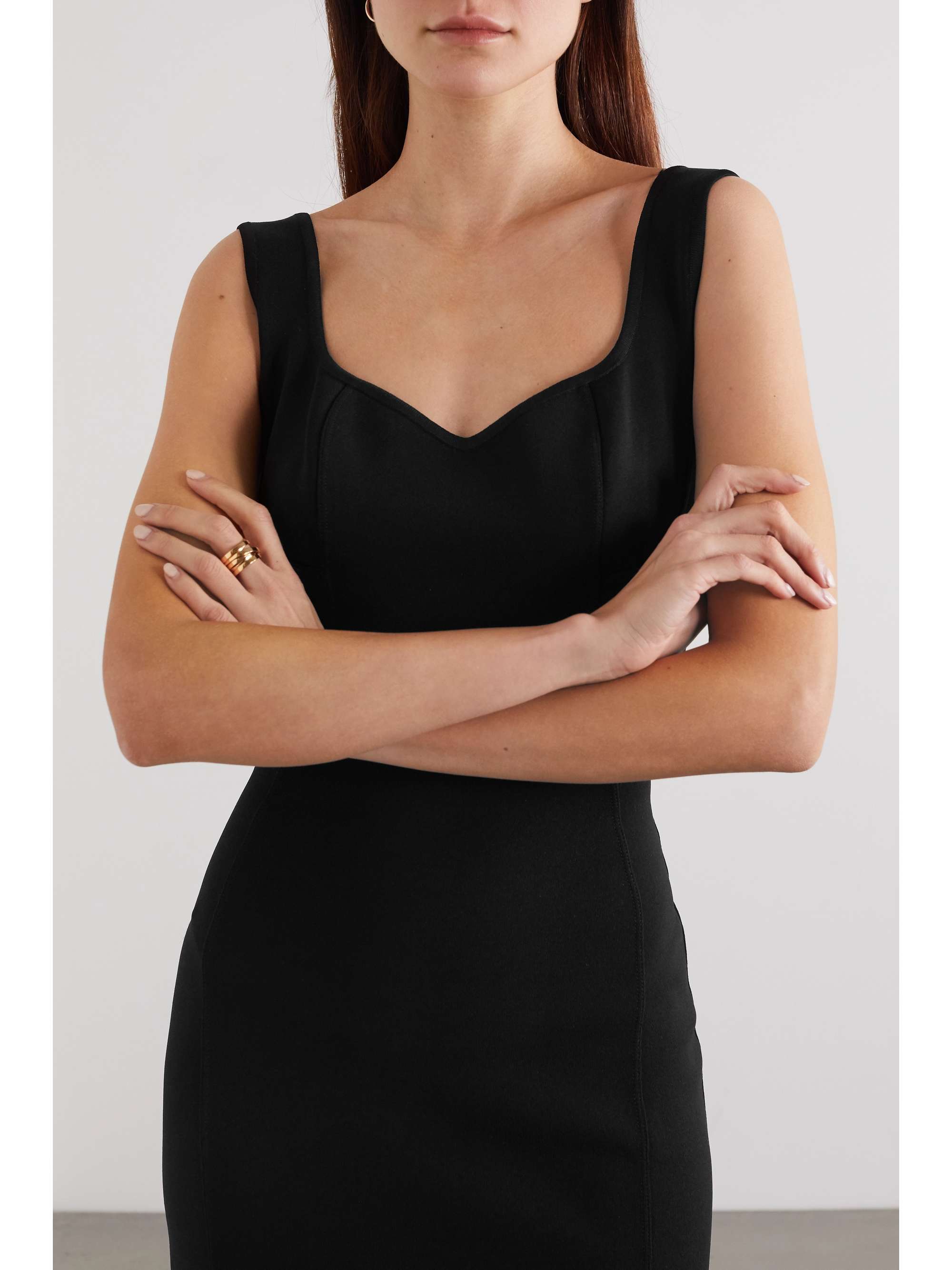 ALAÏA Stretch-knit midi dress