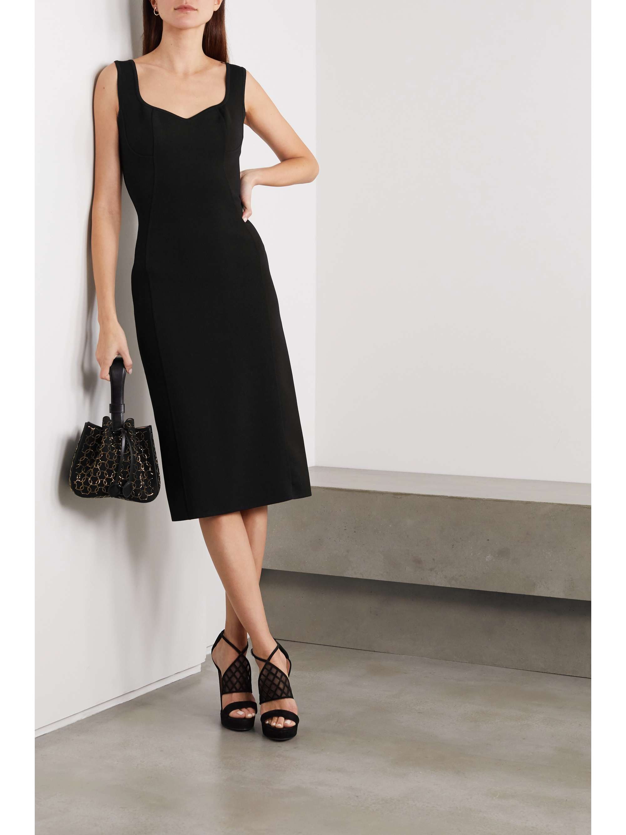 ALAÏA Stretch-knit midi dress