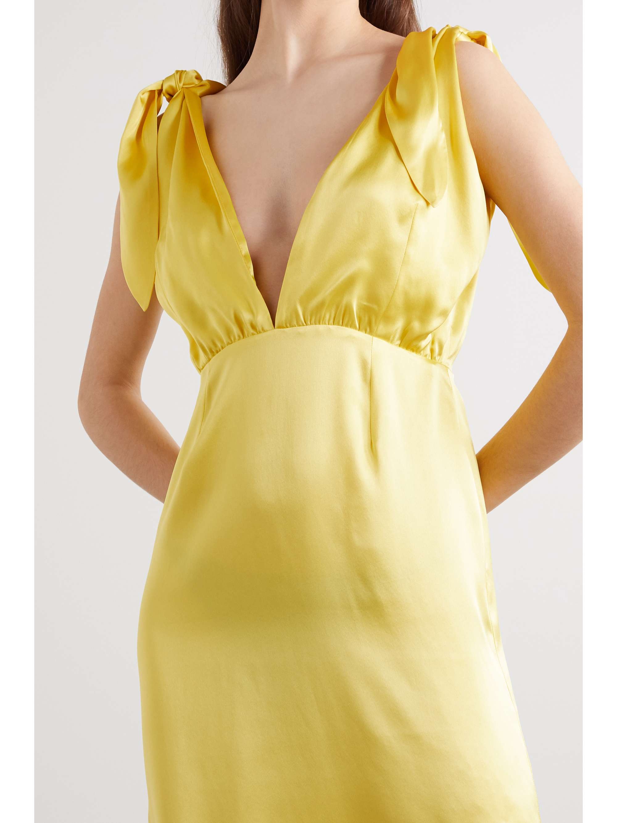 BERNADETTE John silk-satin midi dress