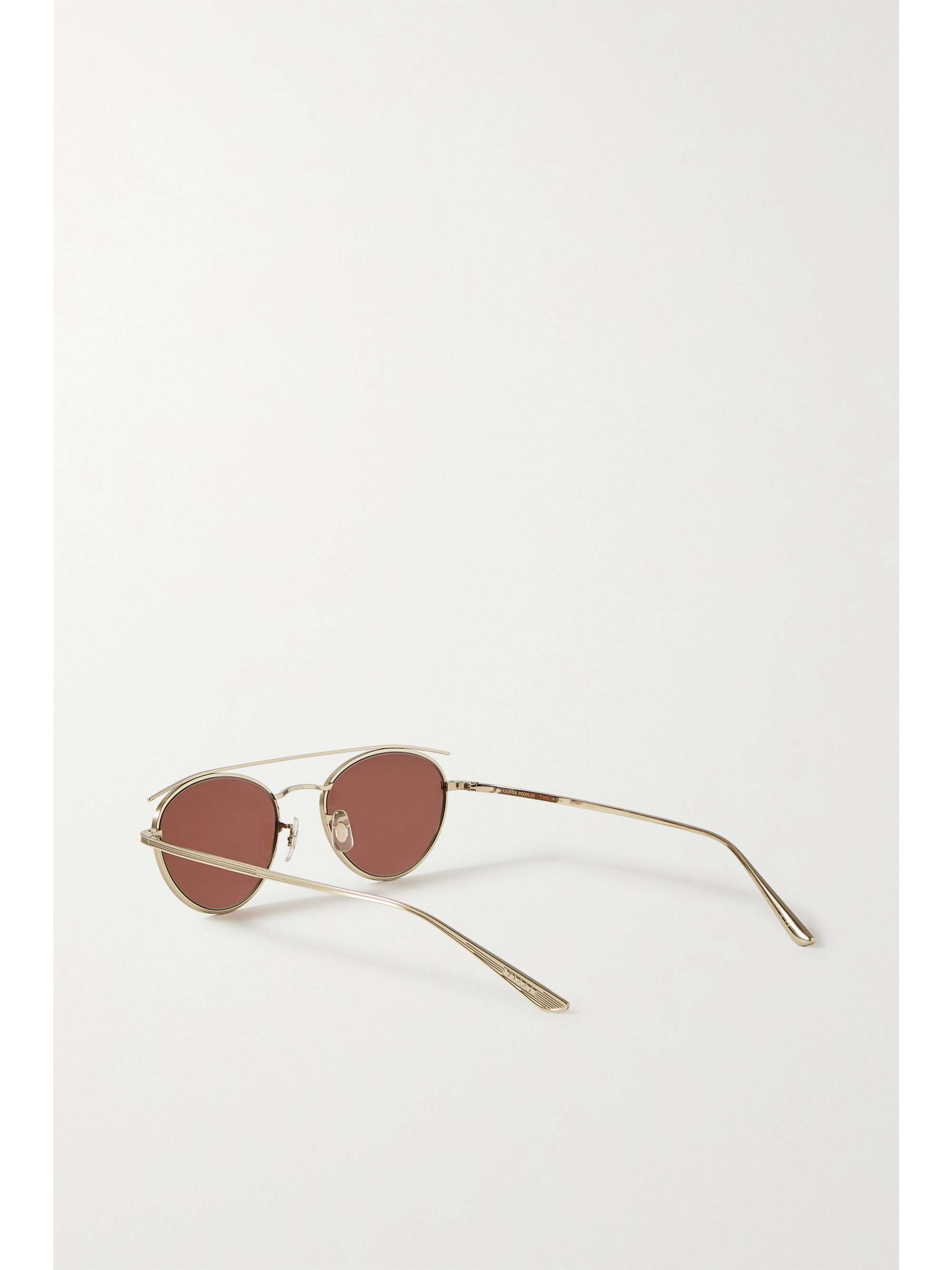 THE ROW + Oliver Peoples Hightree round-frame gold-tone sunglasses