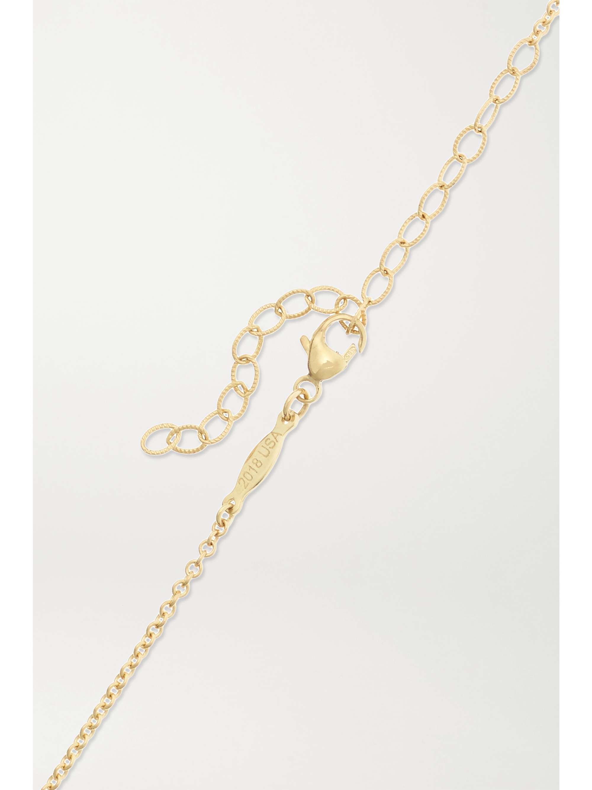 JACQUIE AICHE 14K 黄金钻石项圈式项链