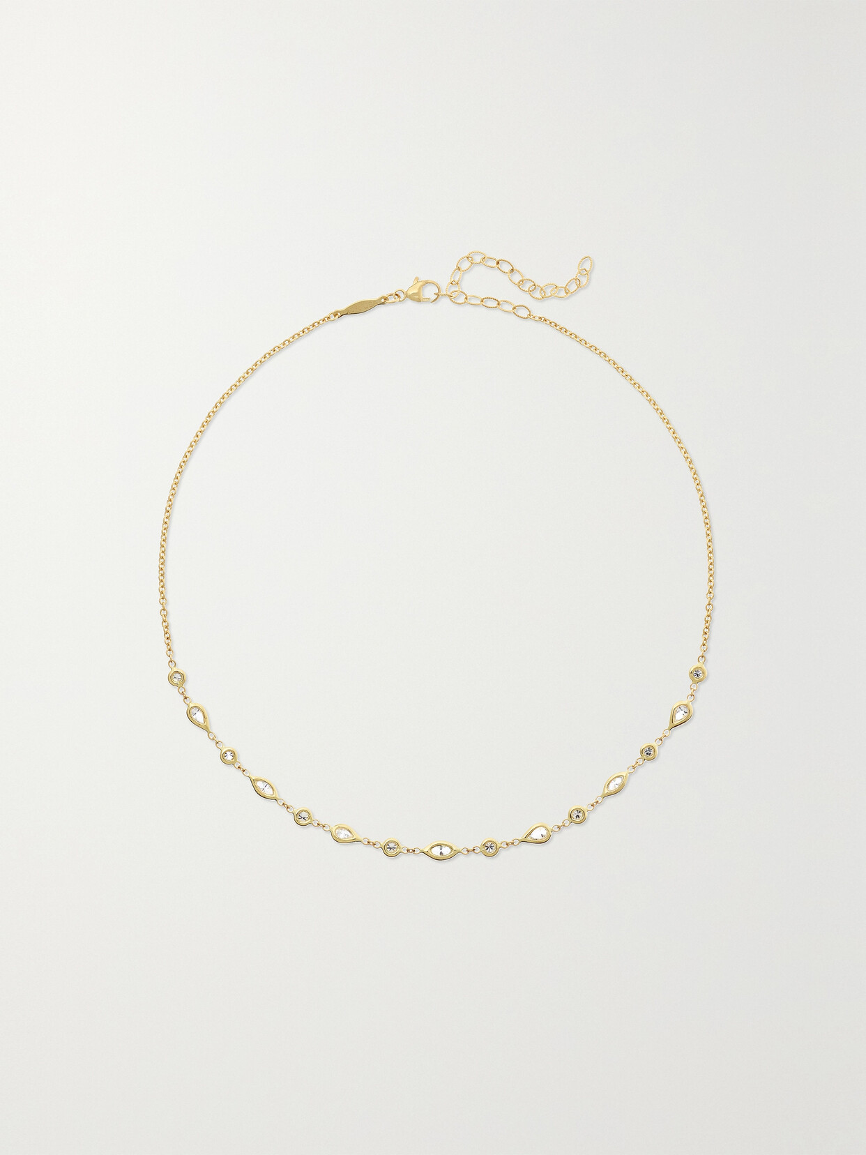 Jacquie Aiche 14k 黄金钻石项圈式项链 In Gold