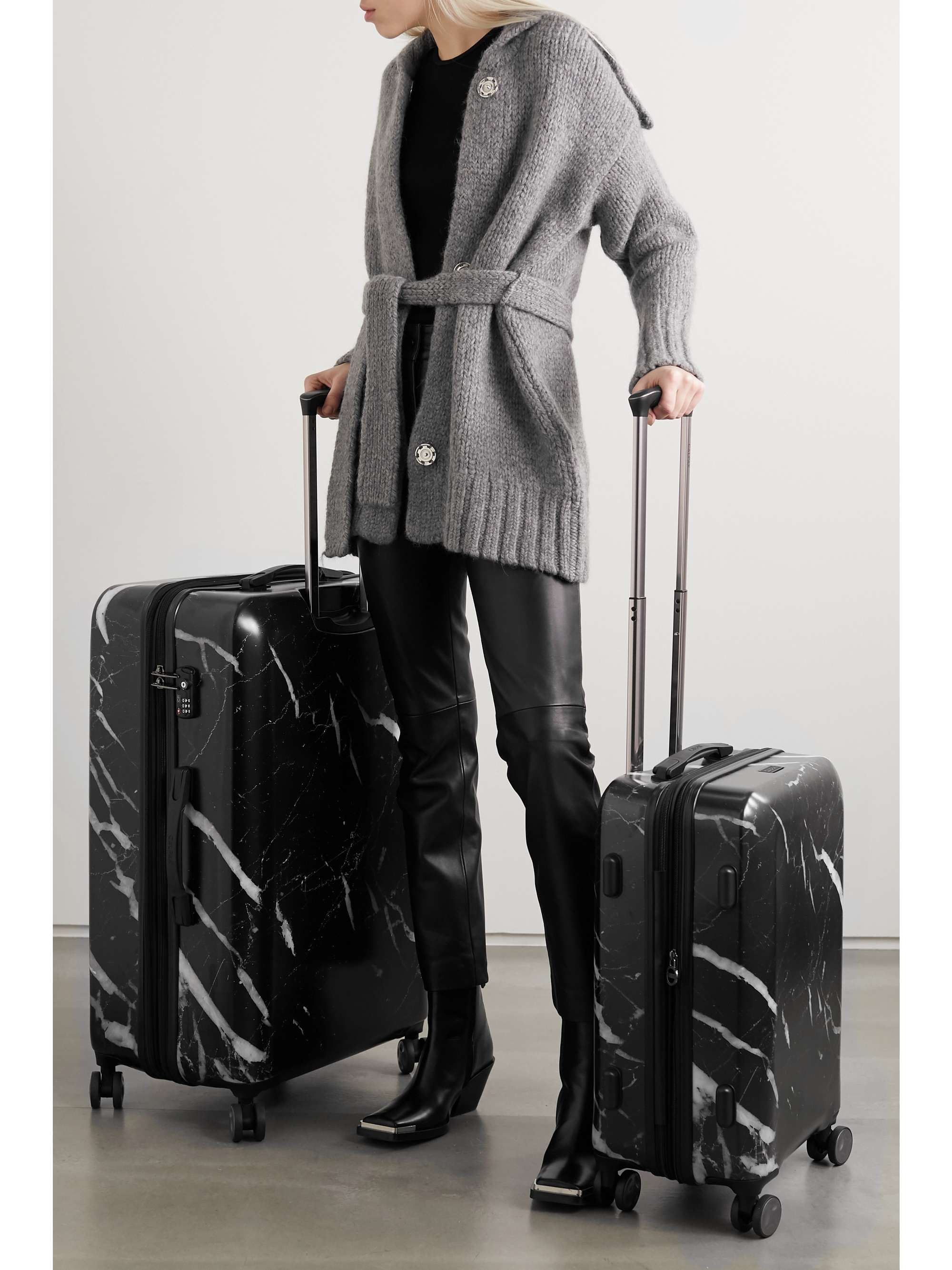 CALPAK Astyll marbled hardshell suitcase set