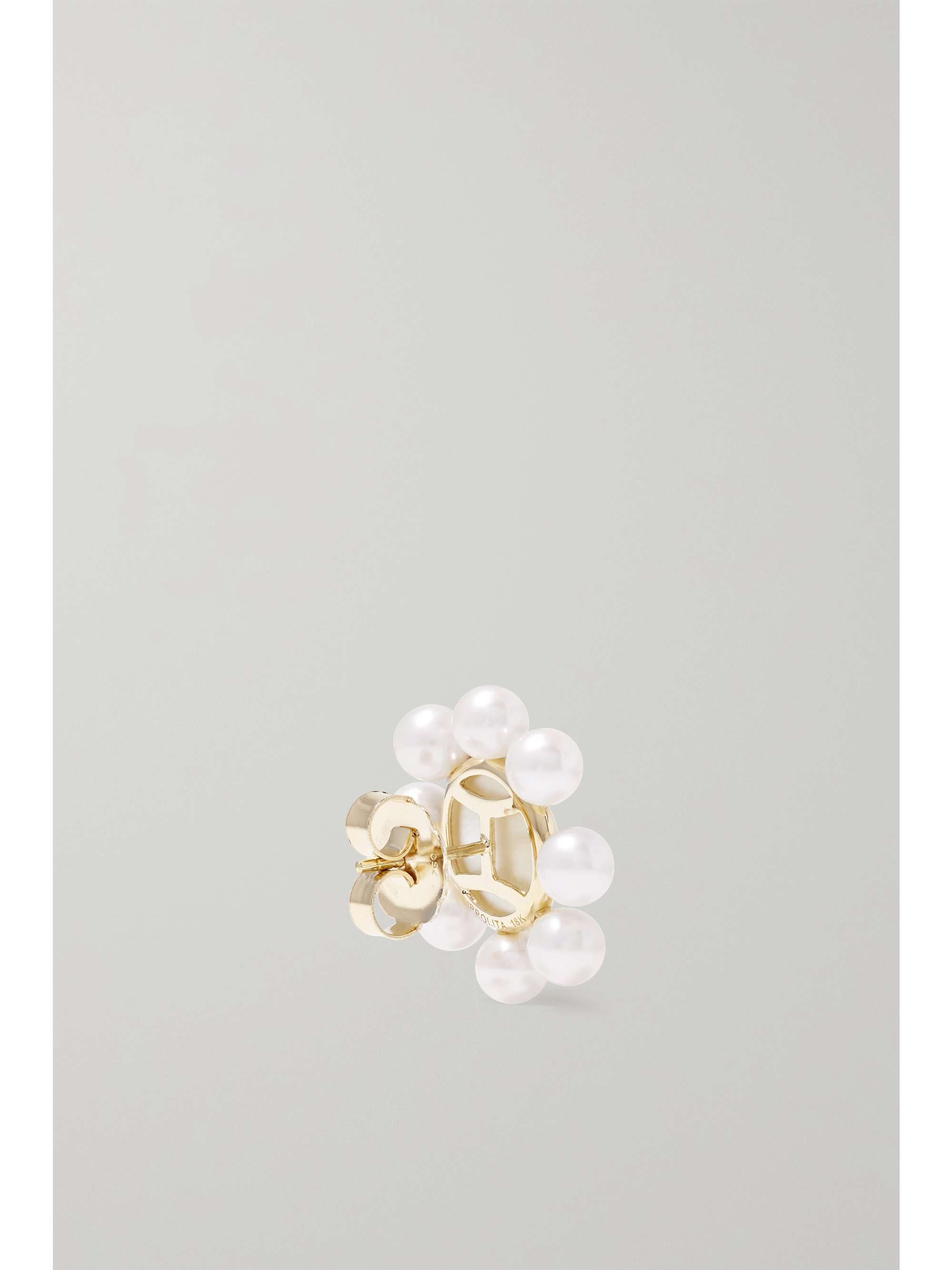 IPPOLITA Nova 18-karat green gold pearl earrings
