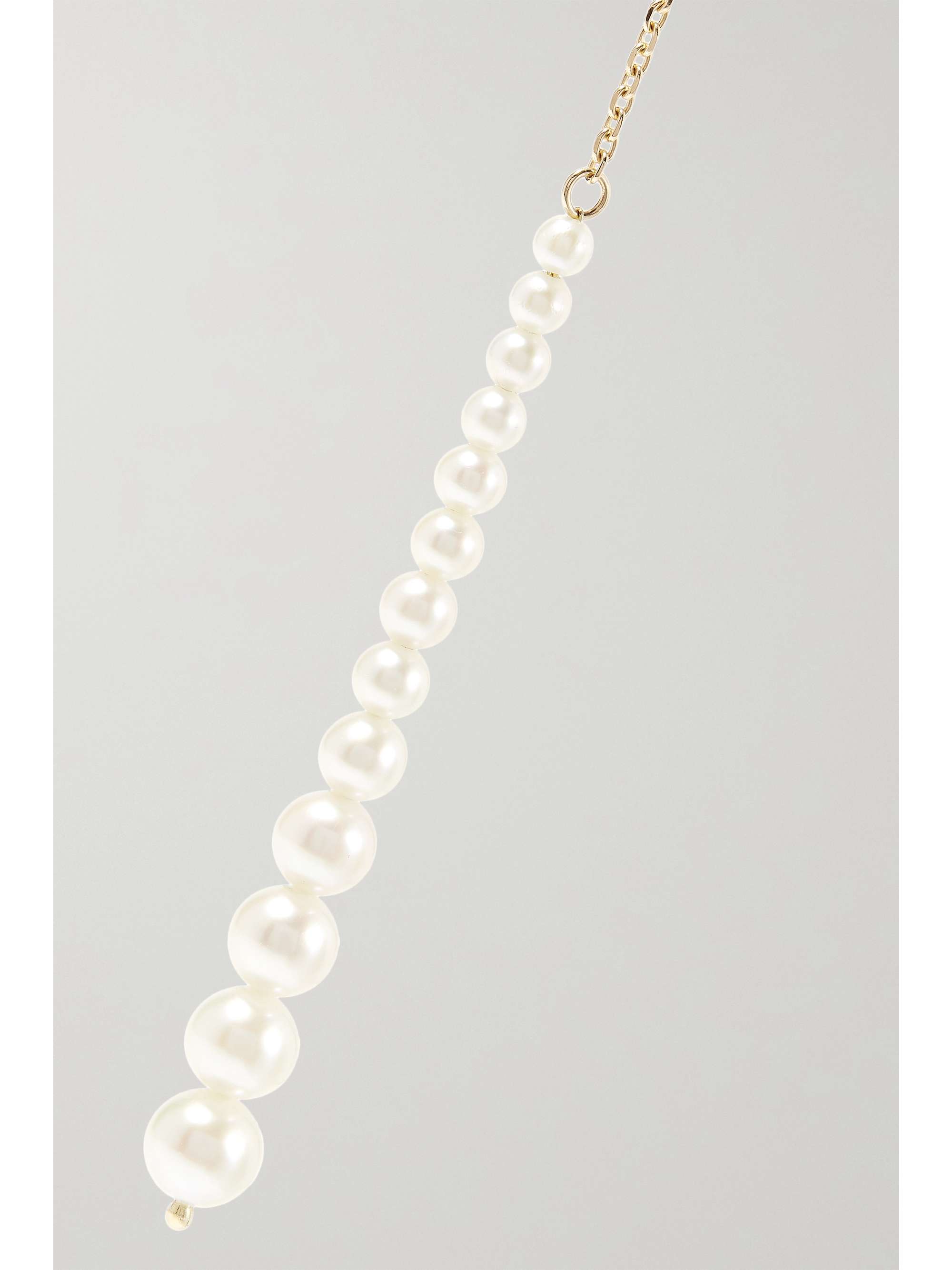 MIZUKI 14-karat gold pearl necklace