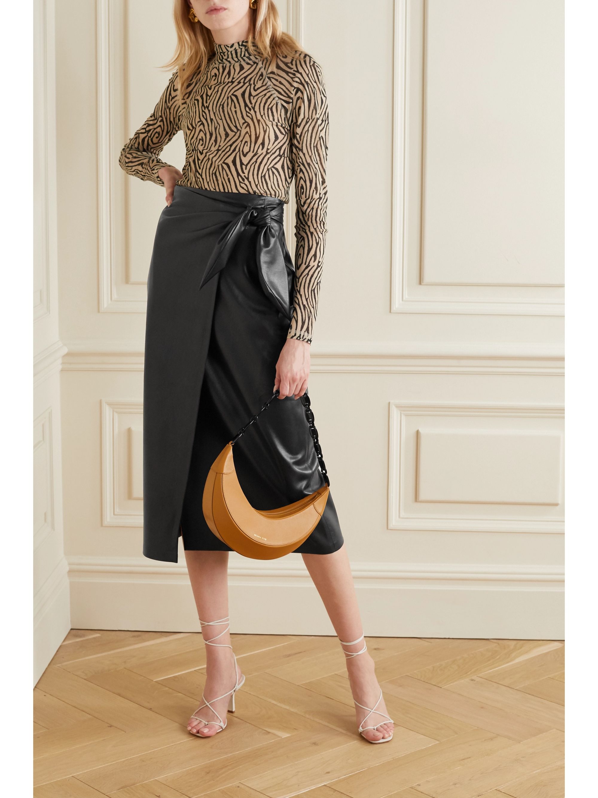 Nanushka vegan leather skirt Clearance