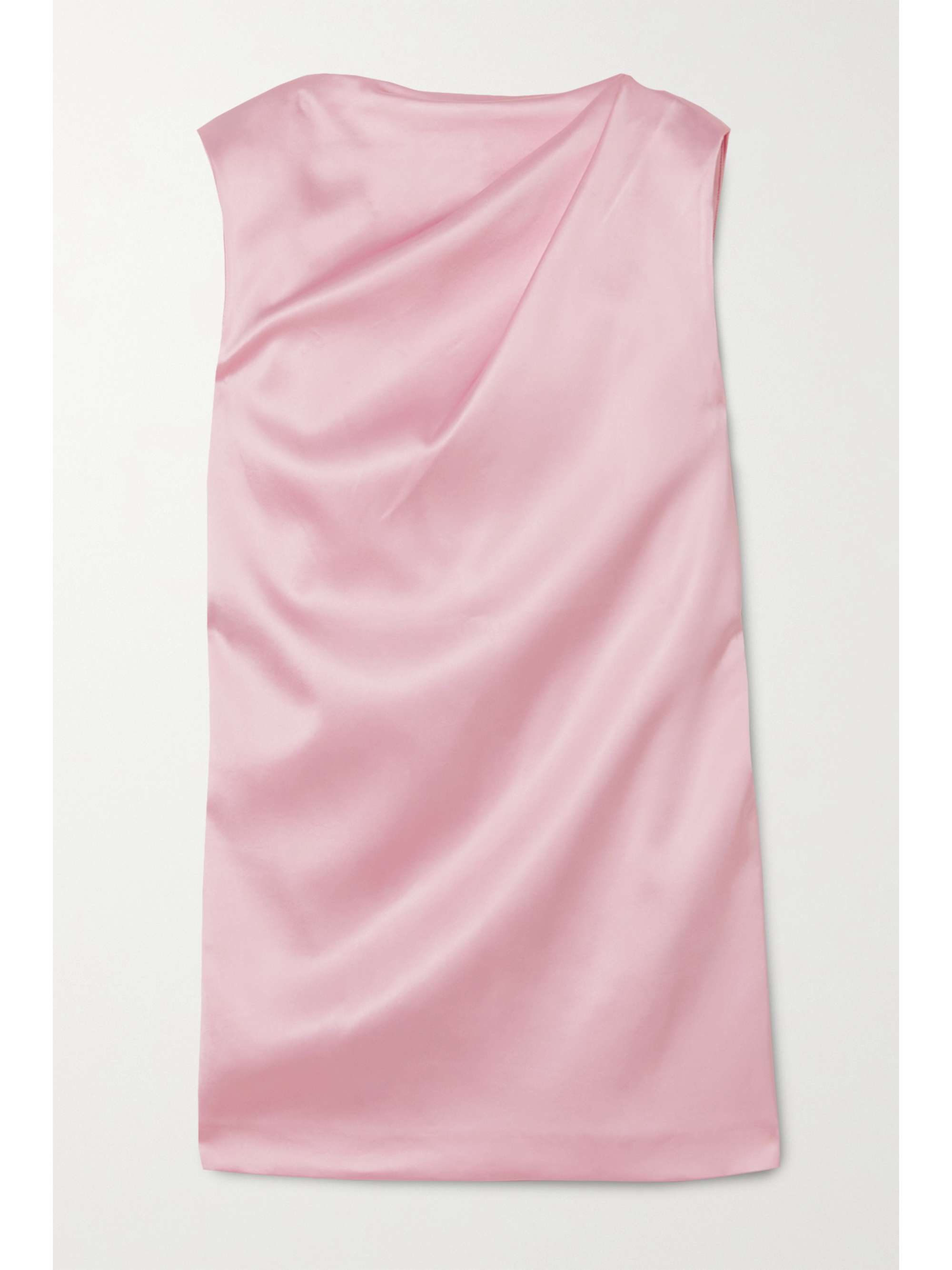Cali draped satin mini dress 