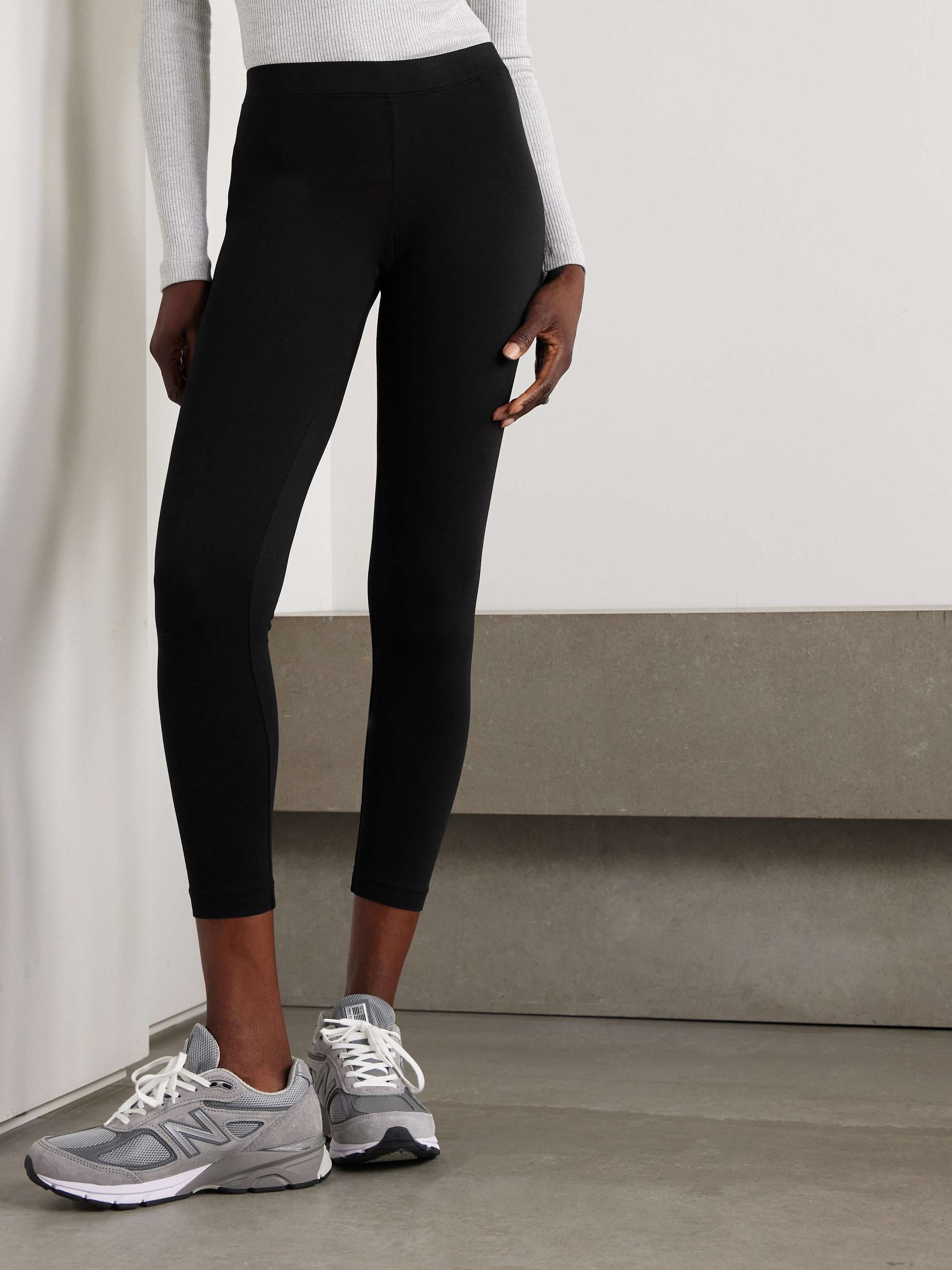 JAMES PERSE Stretch-Pima cotton jersey leggings