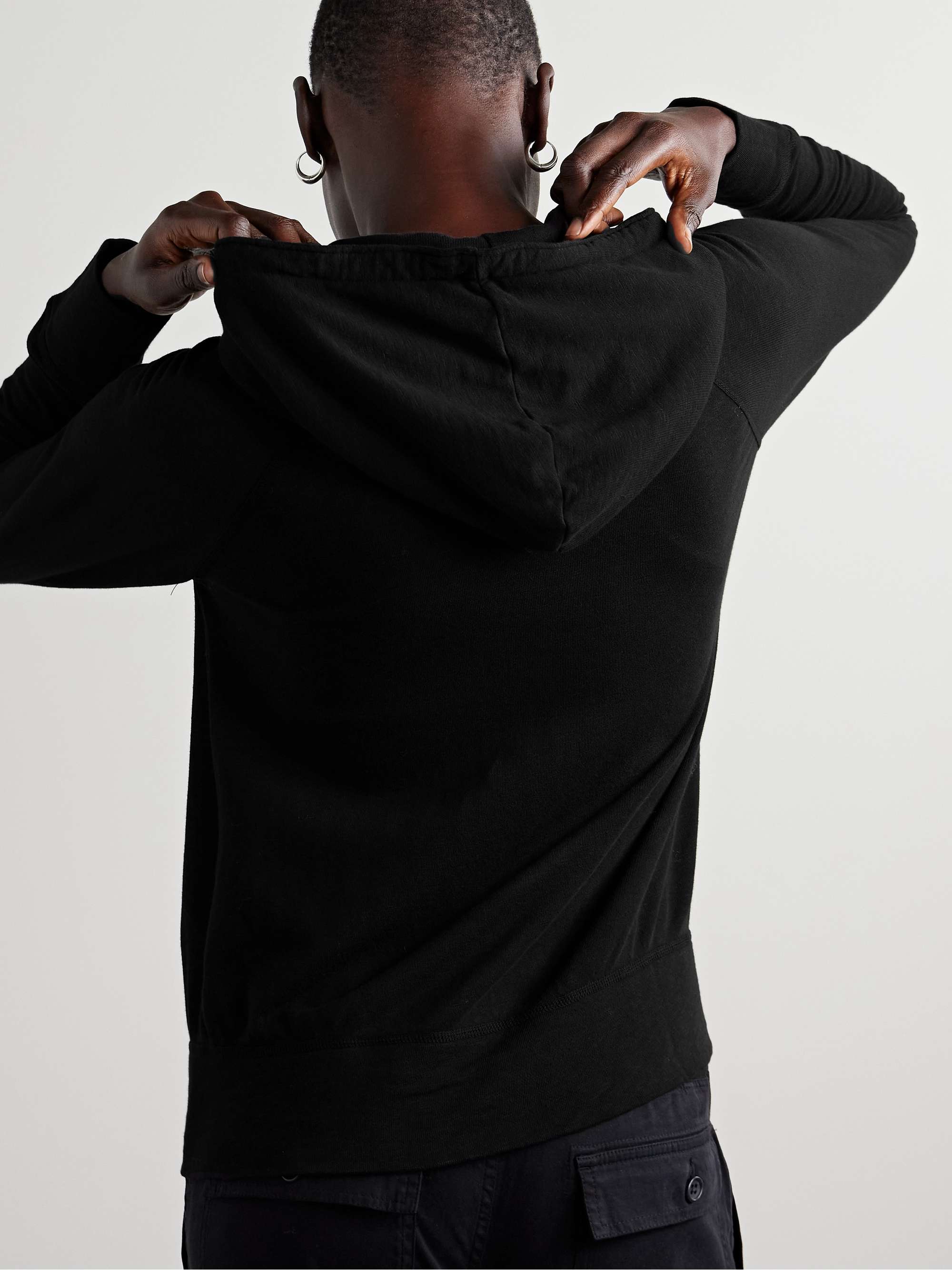 JAMES PERSE Vintage Supima cotton-jersey hoodie