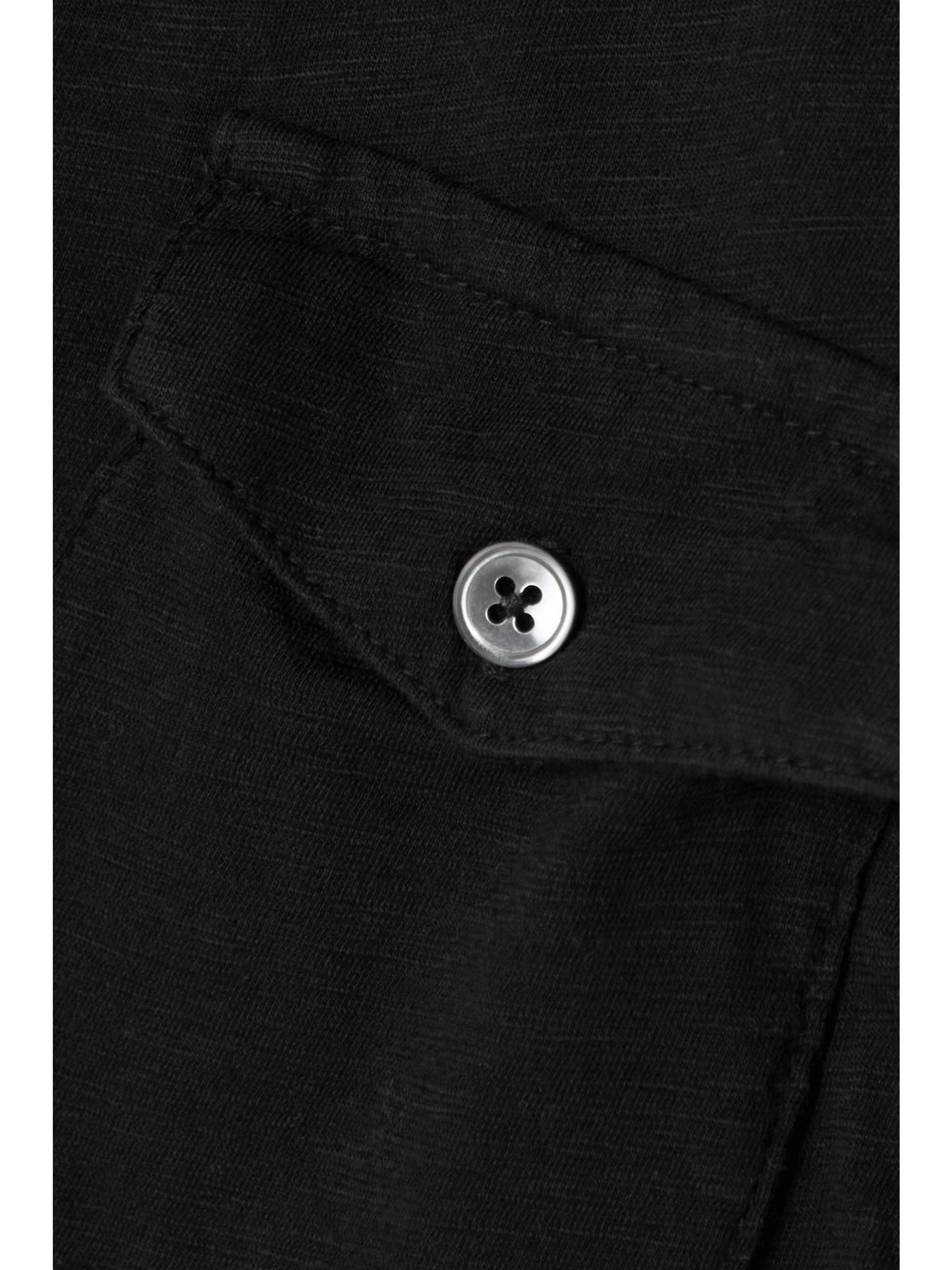 JAMES PERSE Jersey-paneled slub-cotton shirt