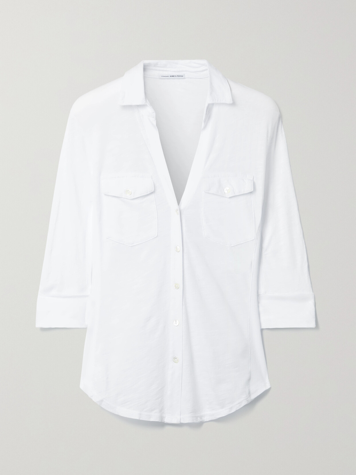 James Perse Slub Supima Cotton Shirt - White