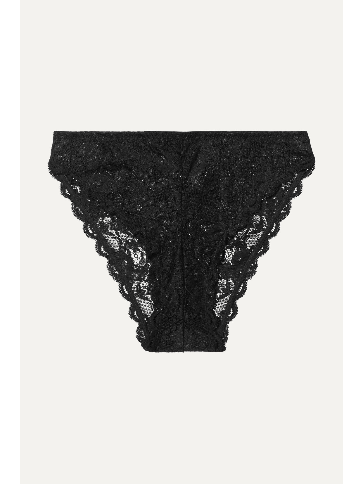 Cosabella Never Say Never India Stretch-lace Briefs In Black