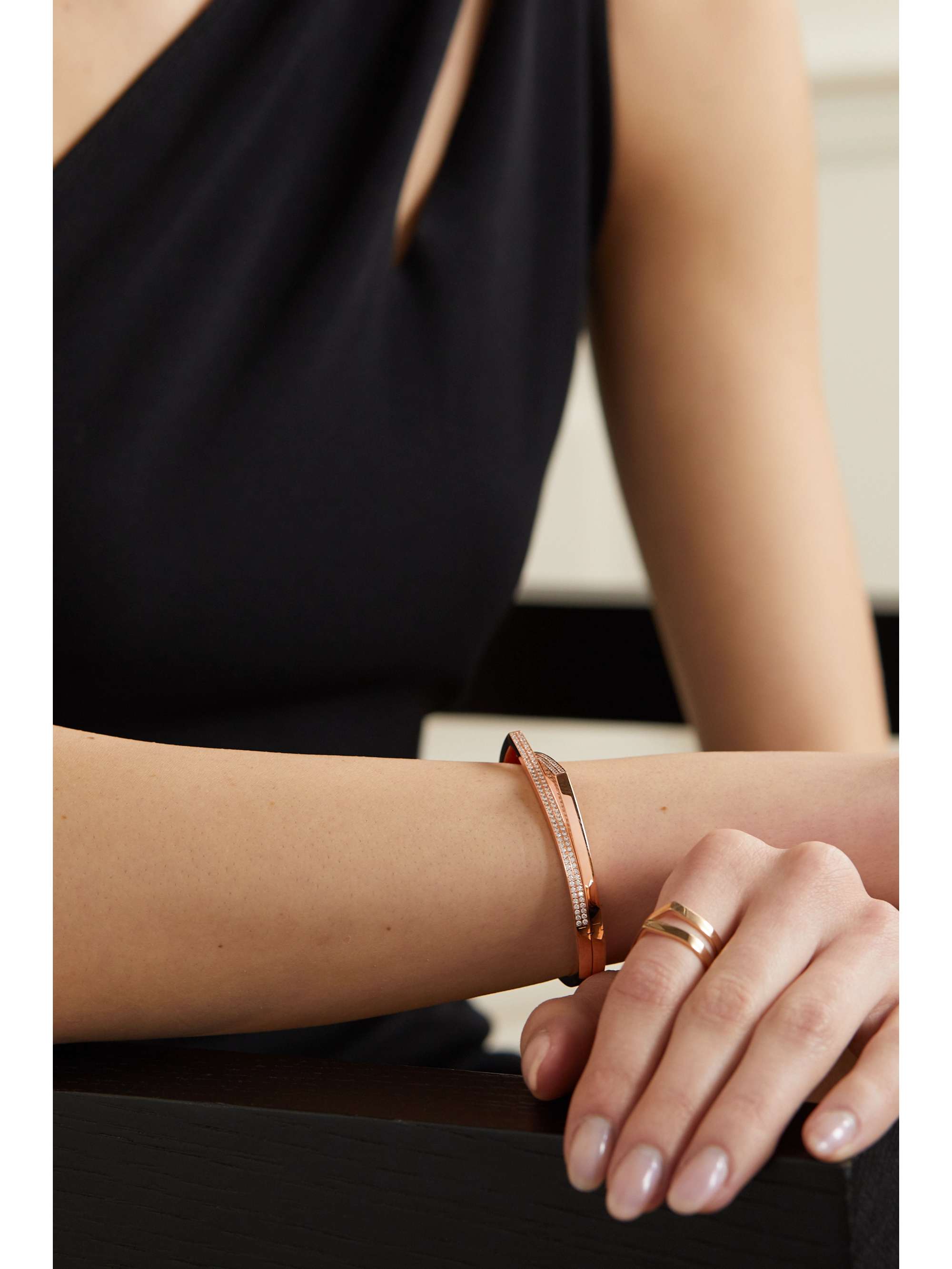 REPOSSI Antifer 18-karat rose gold diamond bracelet
