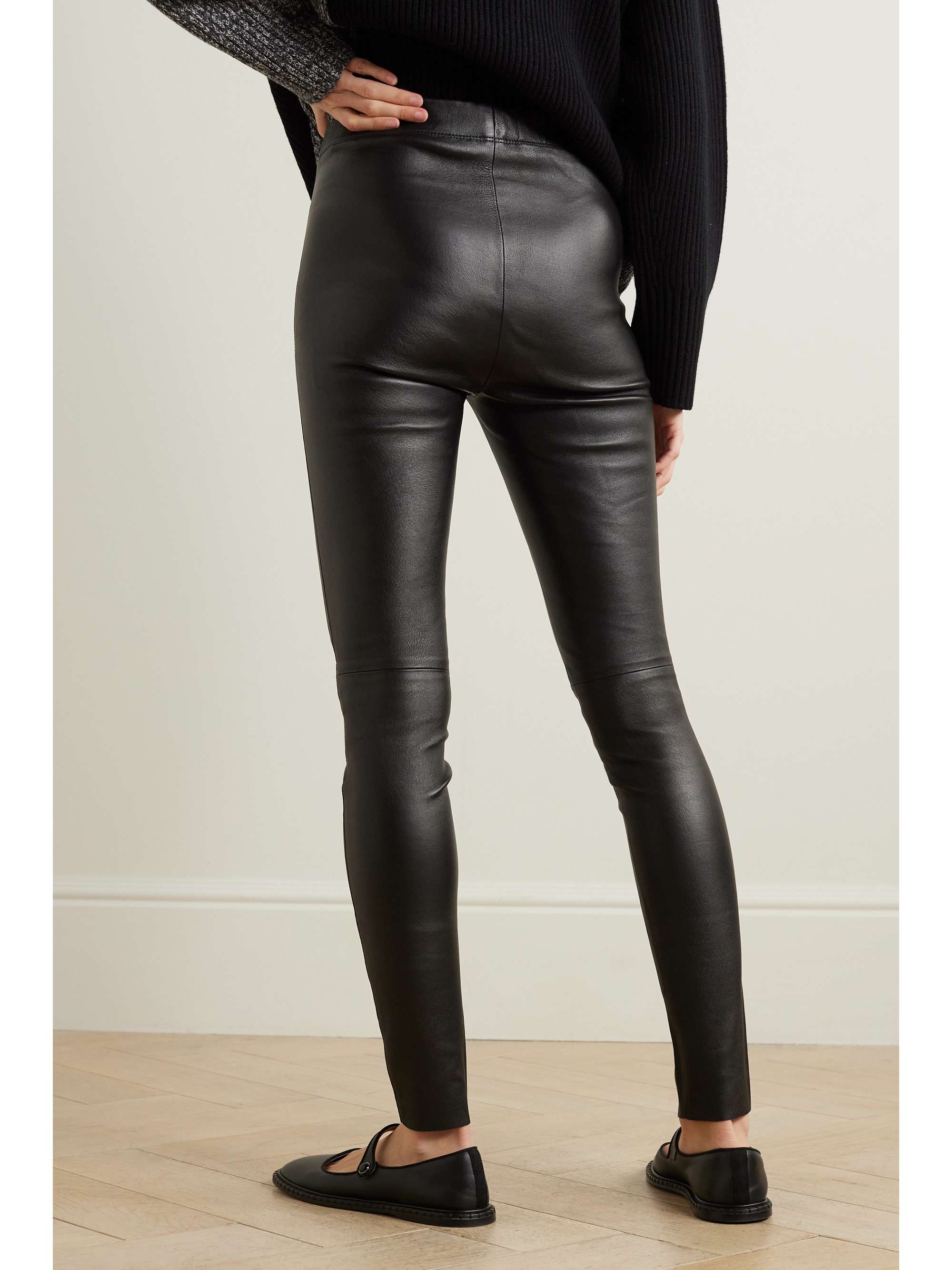 JOSEPH Stretch-leather leggings