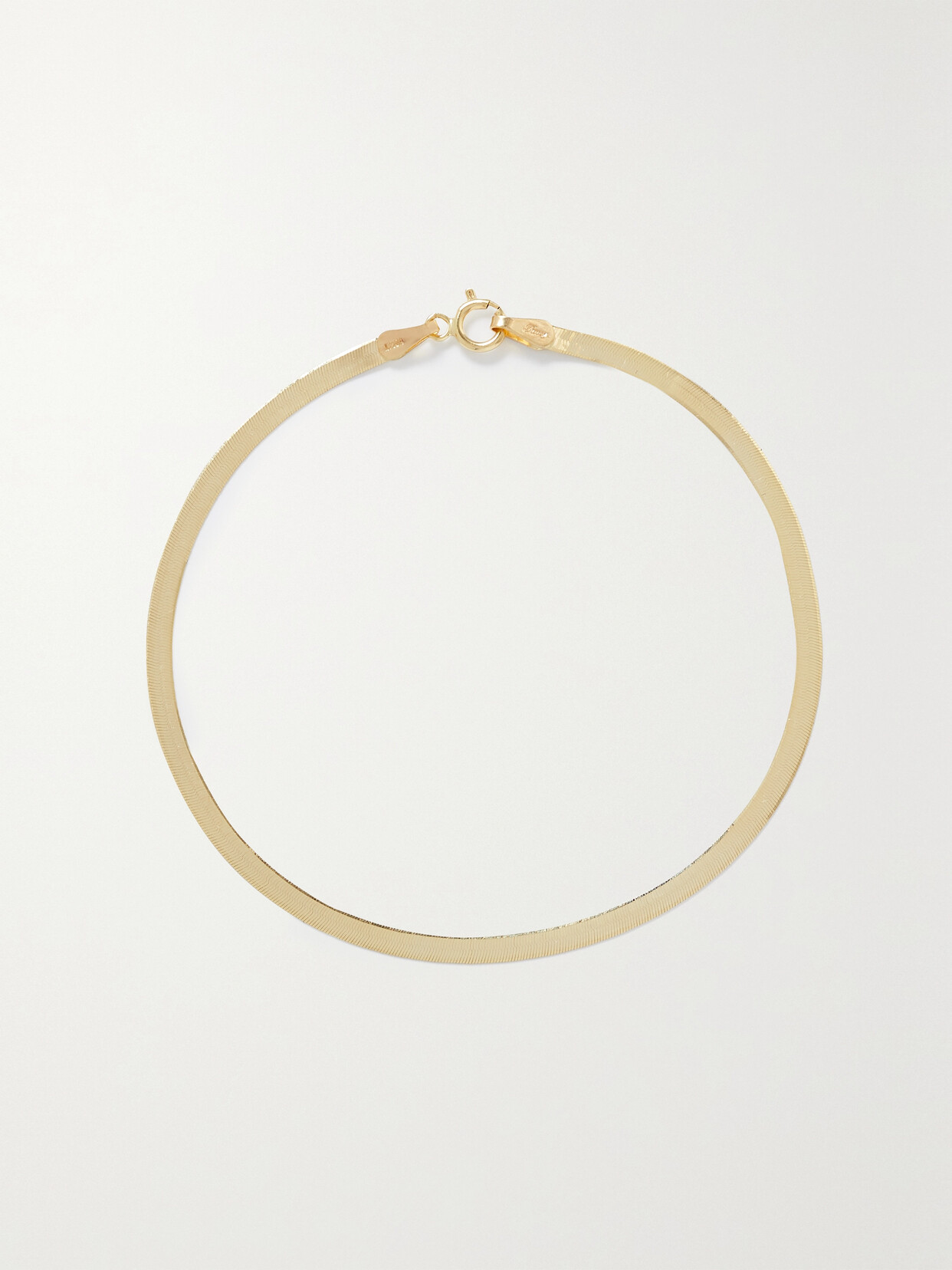 Shop Loren Stewart + Net Sustain Herringbone 10-karat Recycled Gold Bracelet