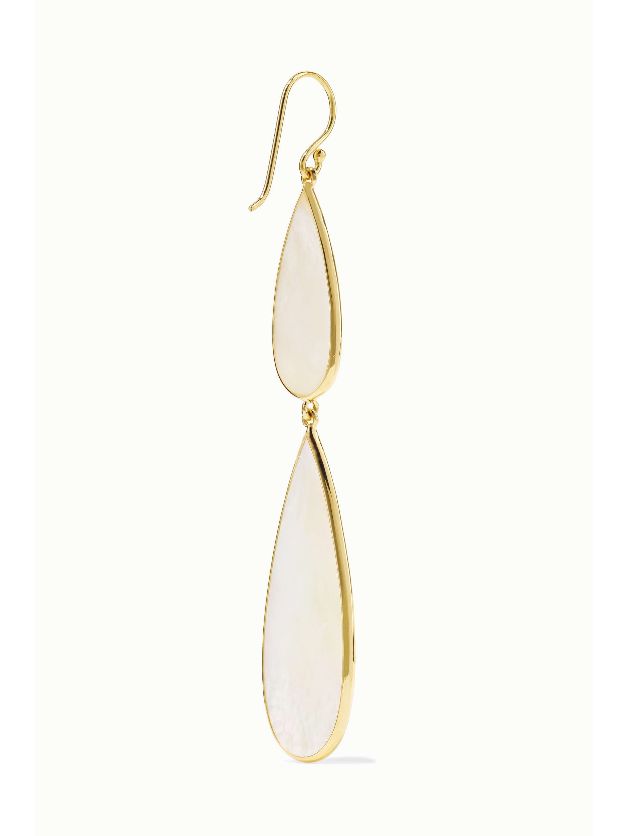 IPPOLITA Polished Rock Candy 18-karat gold mother-of-pearl earrings