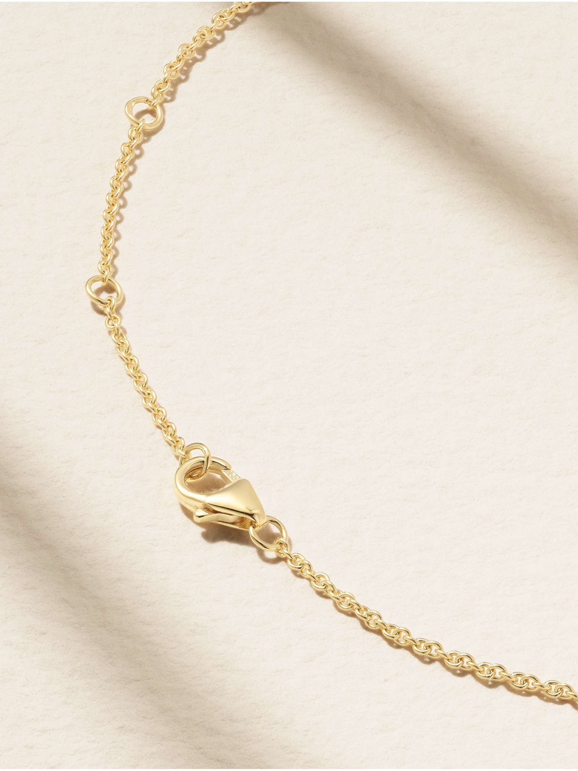 YVONNE LÉON 18-karat gold diamond necklace