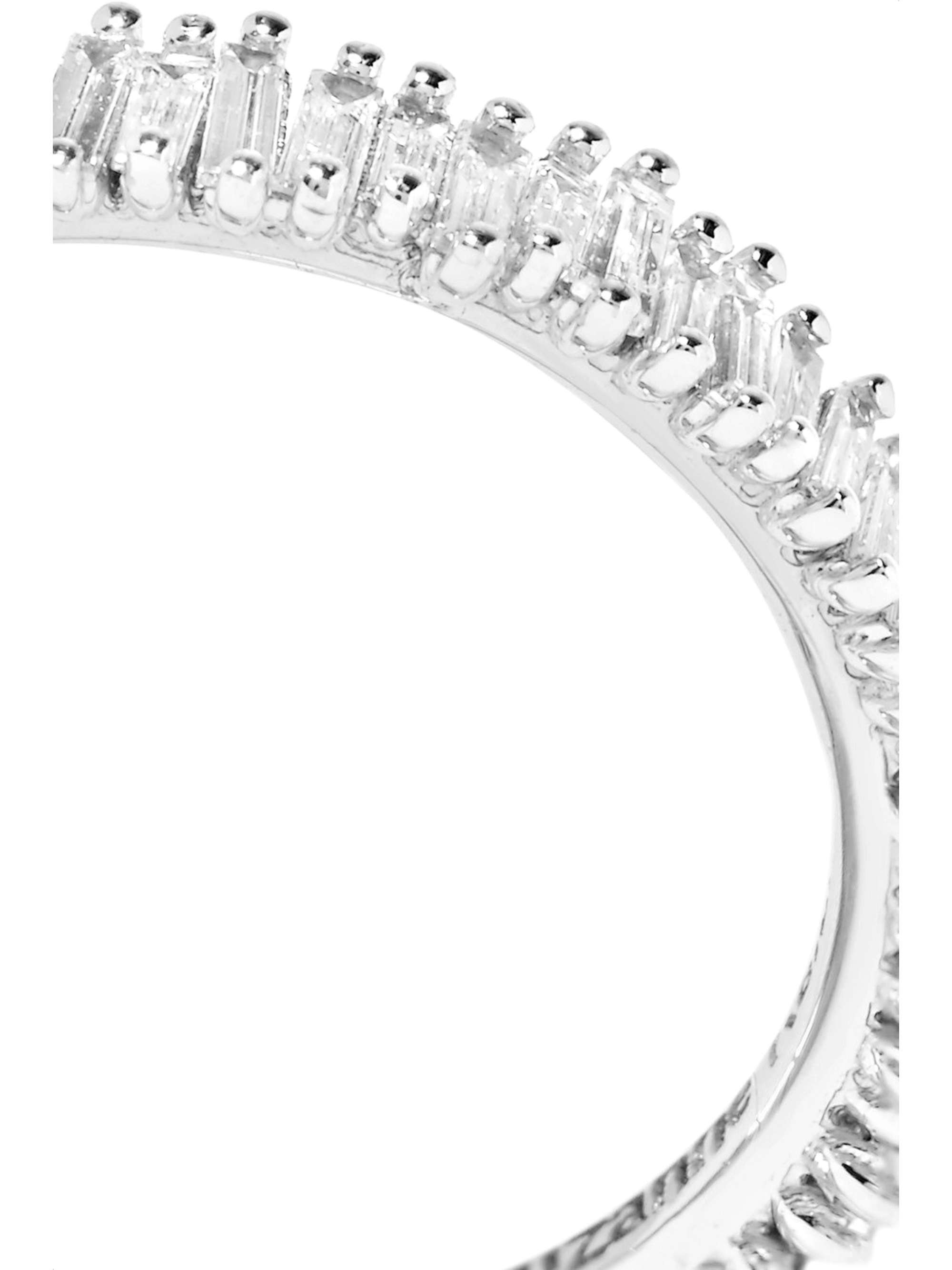 SUZANNE KALAN 18-karat white gold diamond ring