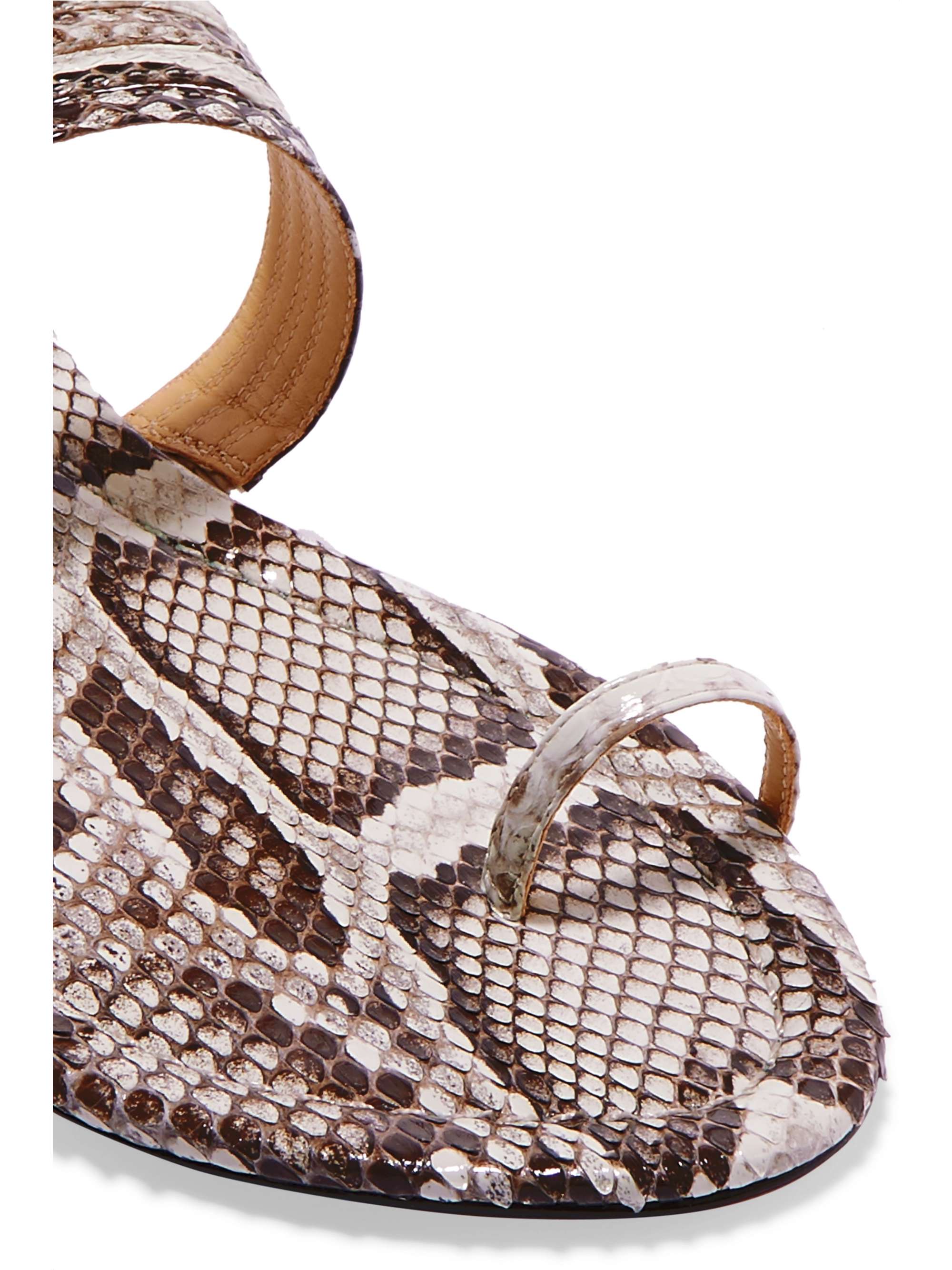 ALEXANDRE BIRMAN Python sandals
