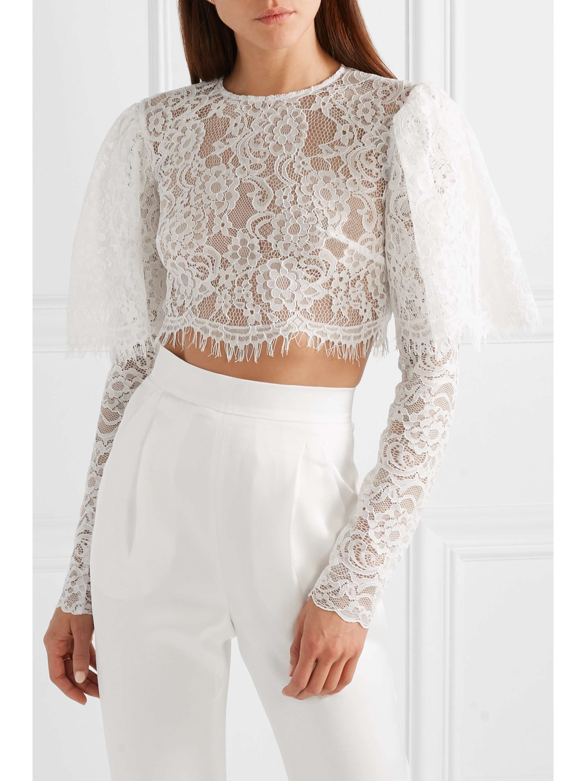 RASARIO lace top NET-A-PORTER