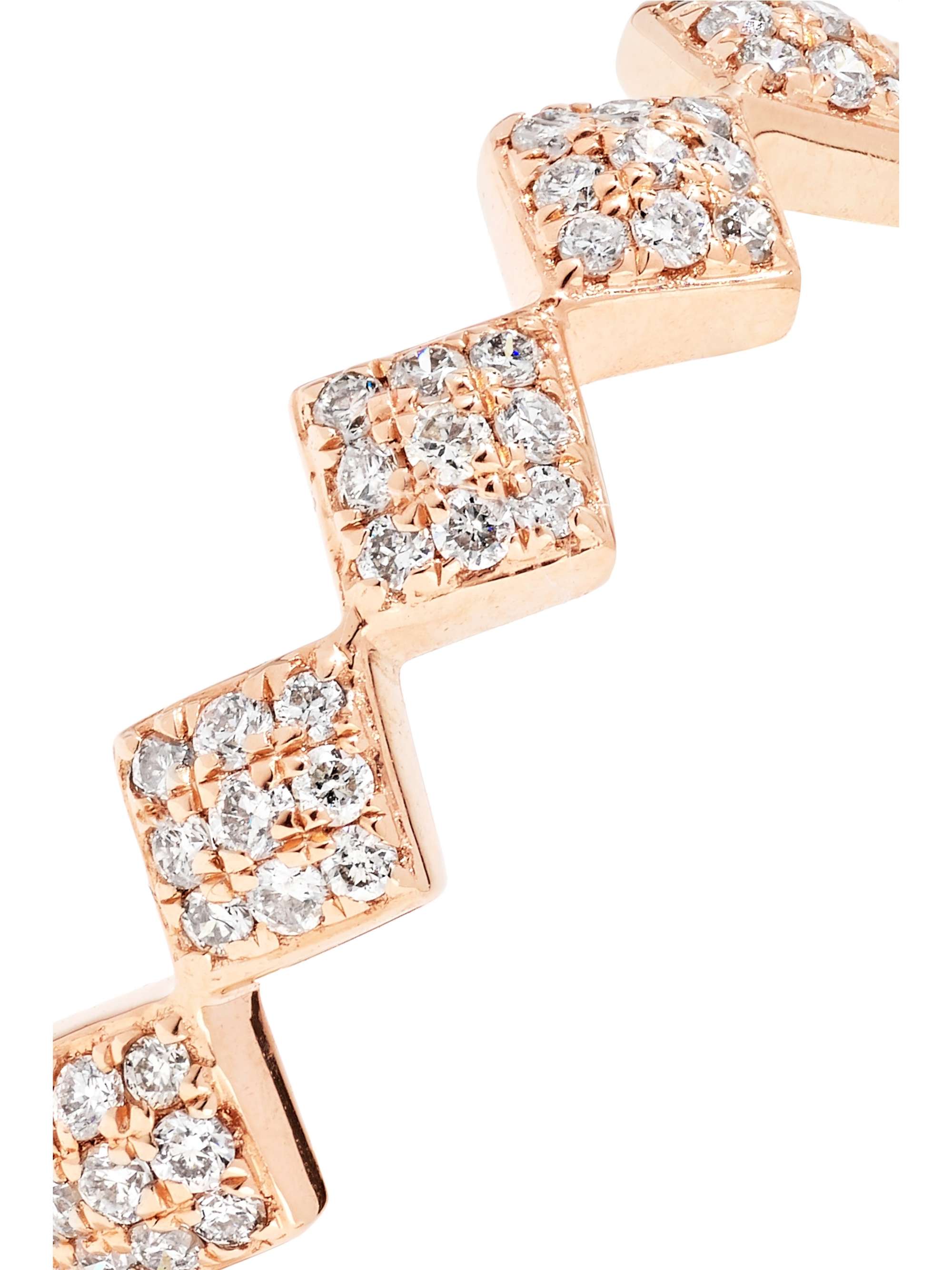 OFIRA Tattoo 18-karat rose gold diamond ring