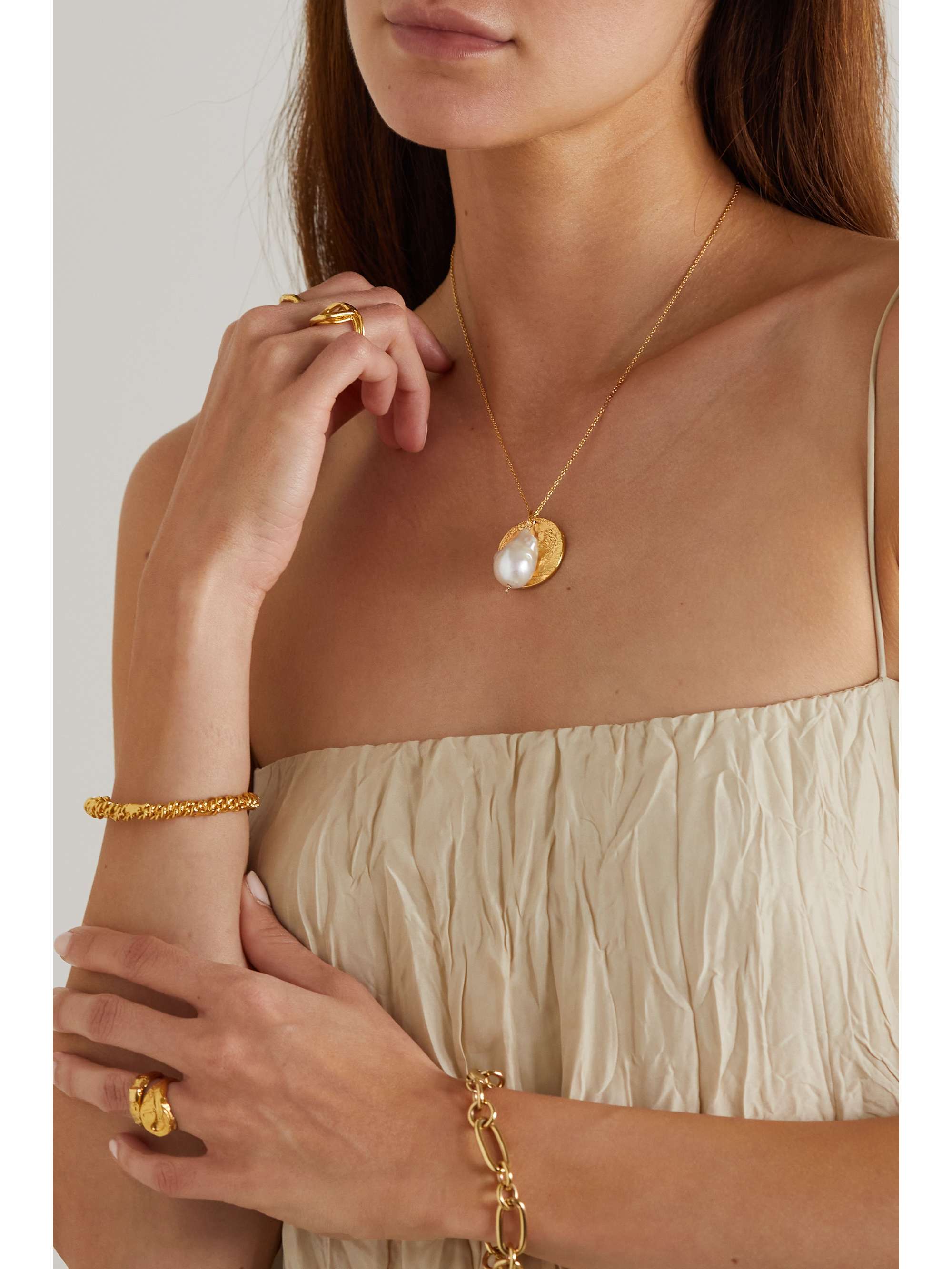 ALIGHIERI The Remedy Chapter ii gold-plated pearl necklace