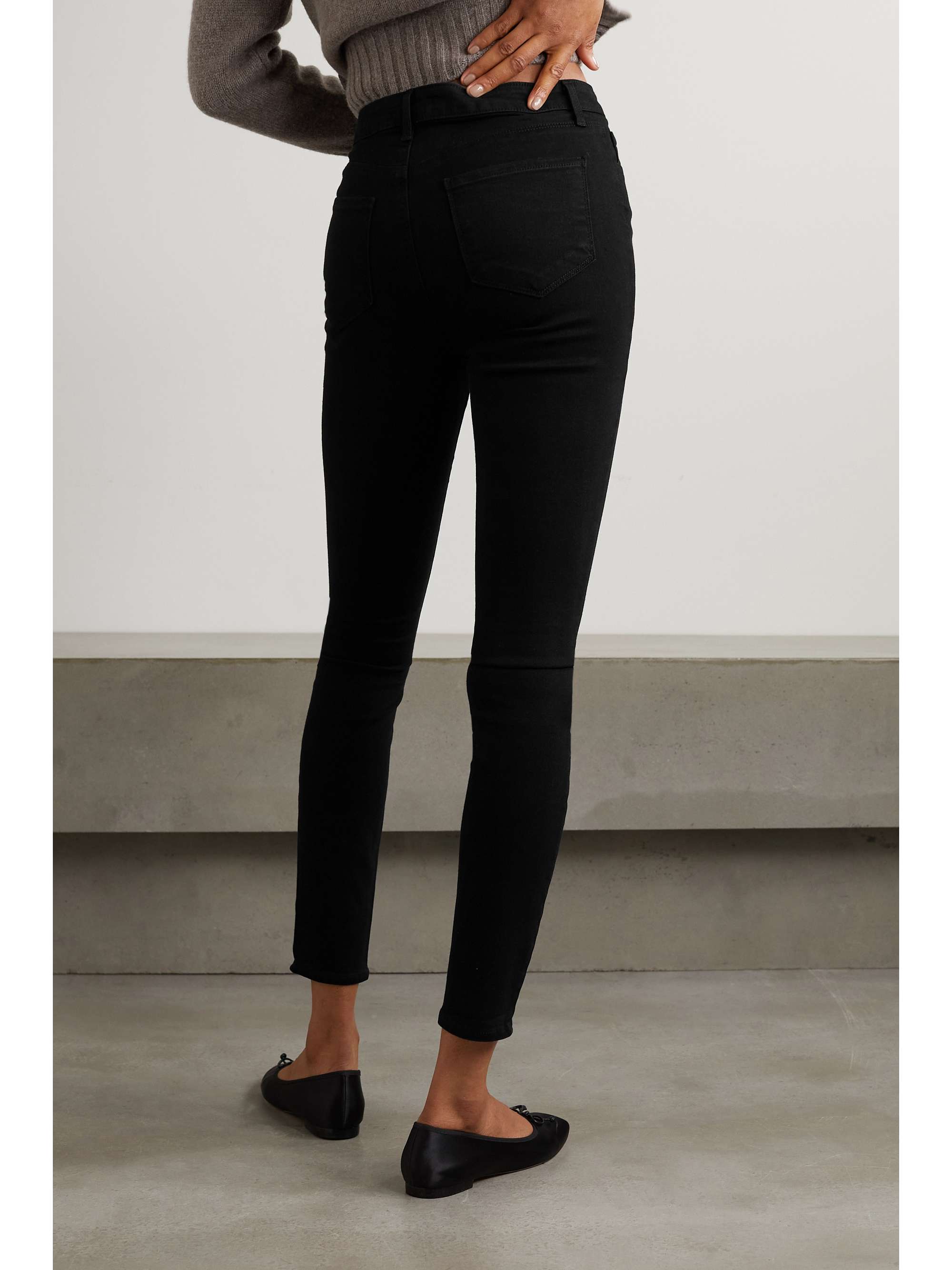 L'AGENCE Marguerite high-rise skinny jeans