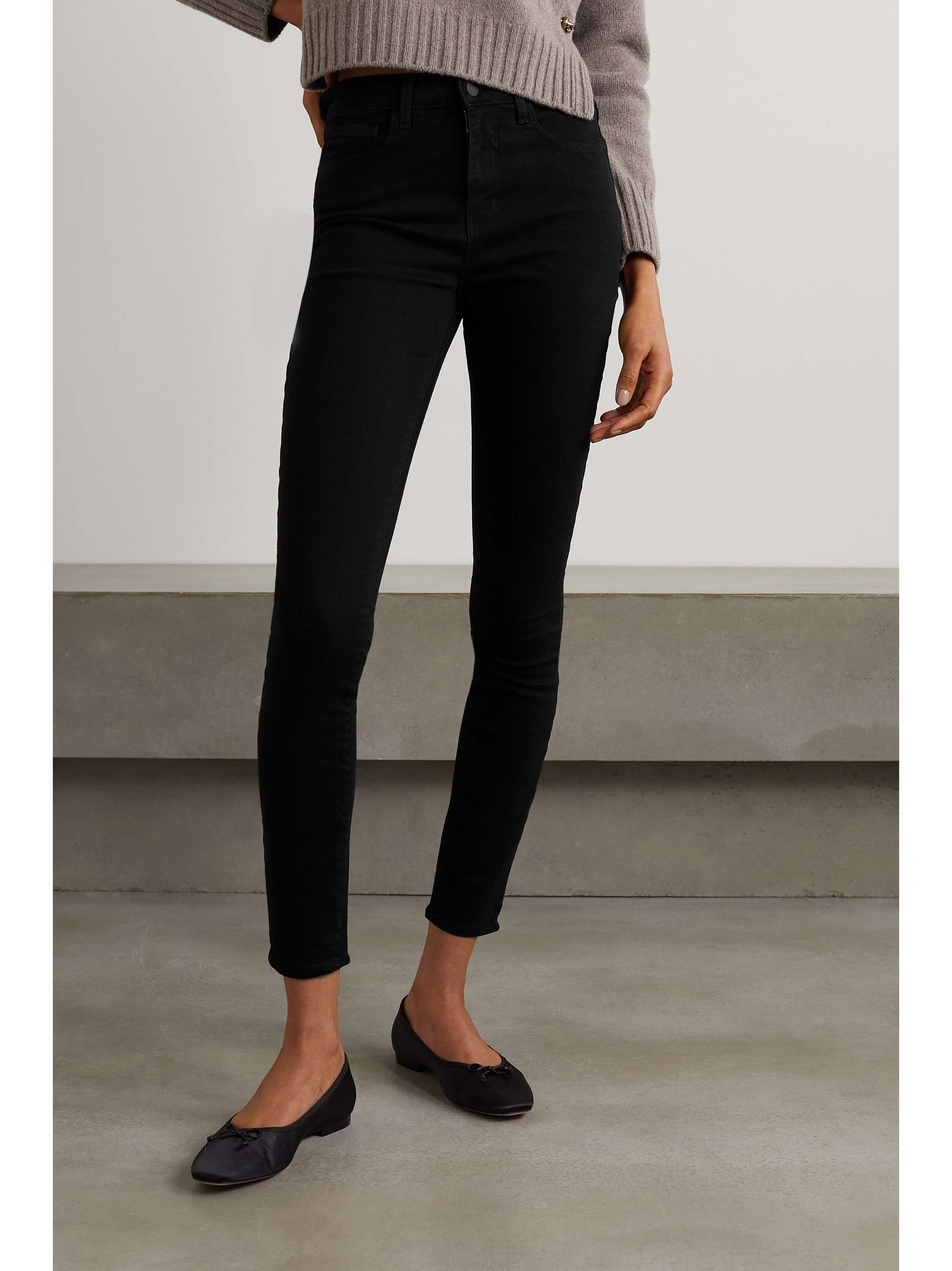 L'AGENCE Marguerite high-rise skinny jeans