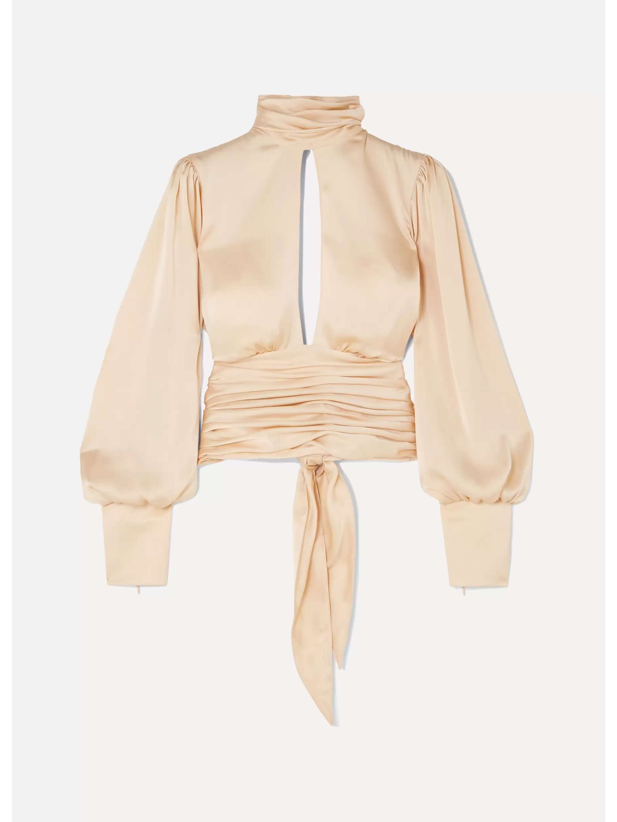 Iris Satin High Neck Top Iris Satin High Neck Top
