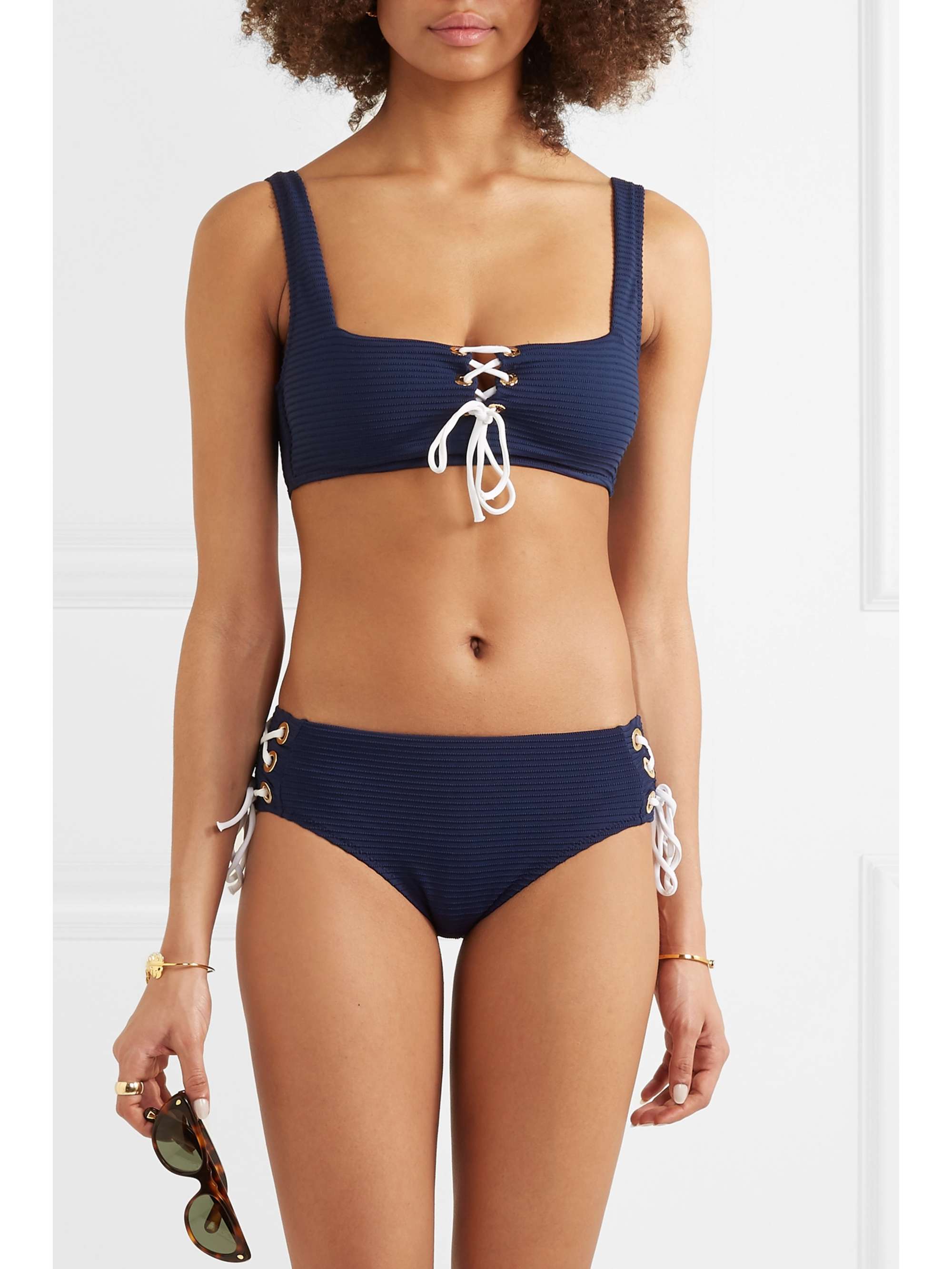 HEIDI KLEIN Carlisle Bay Lace-up bikini briefs