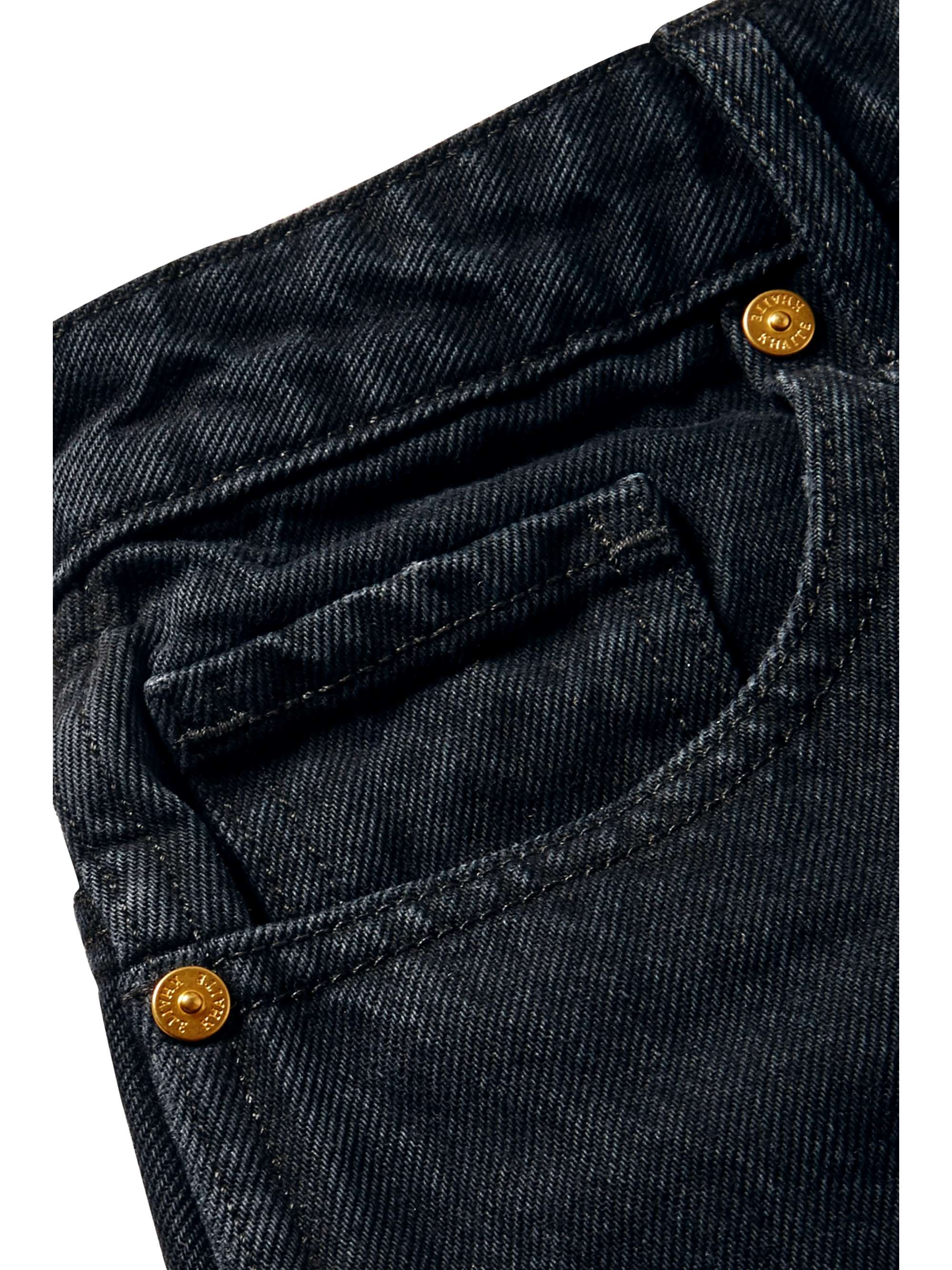 Black Danielle high-rise straight-leg jeans | KHAITE | NET-A-PORTER