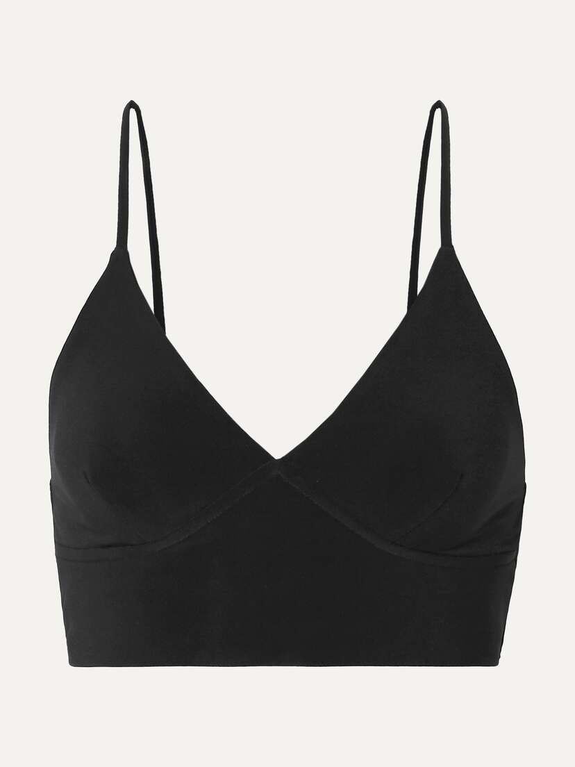 Norma Kamali Stretch-jersey Soft-cup Bralette